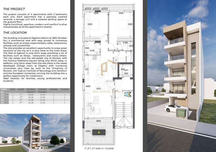 2 Bedroom  Apartment in Egkomi, Nicosia