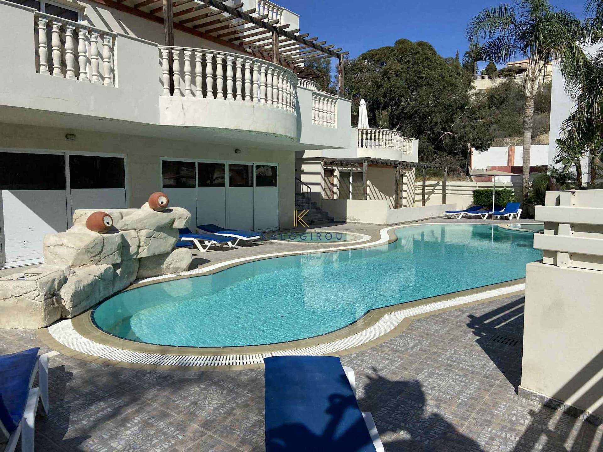 Two-Bedroom Apartment with Communal Pool & Gym for Rent in Oroklini, Larnaca