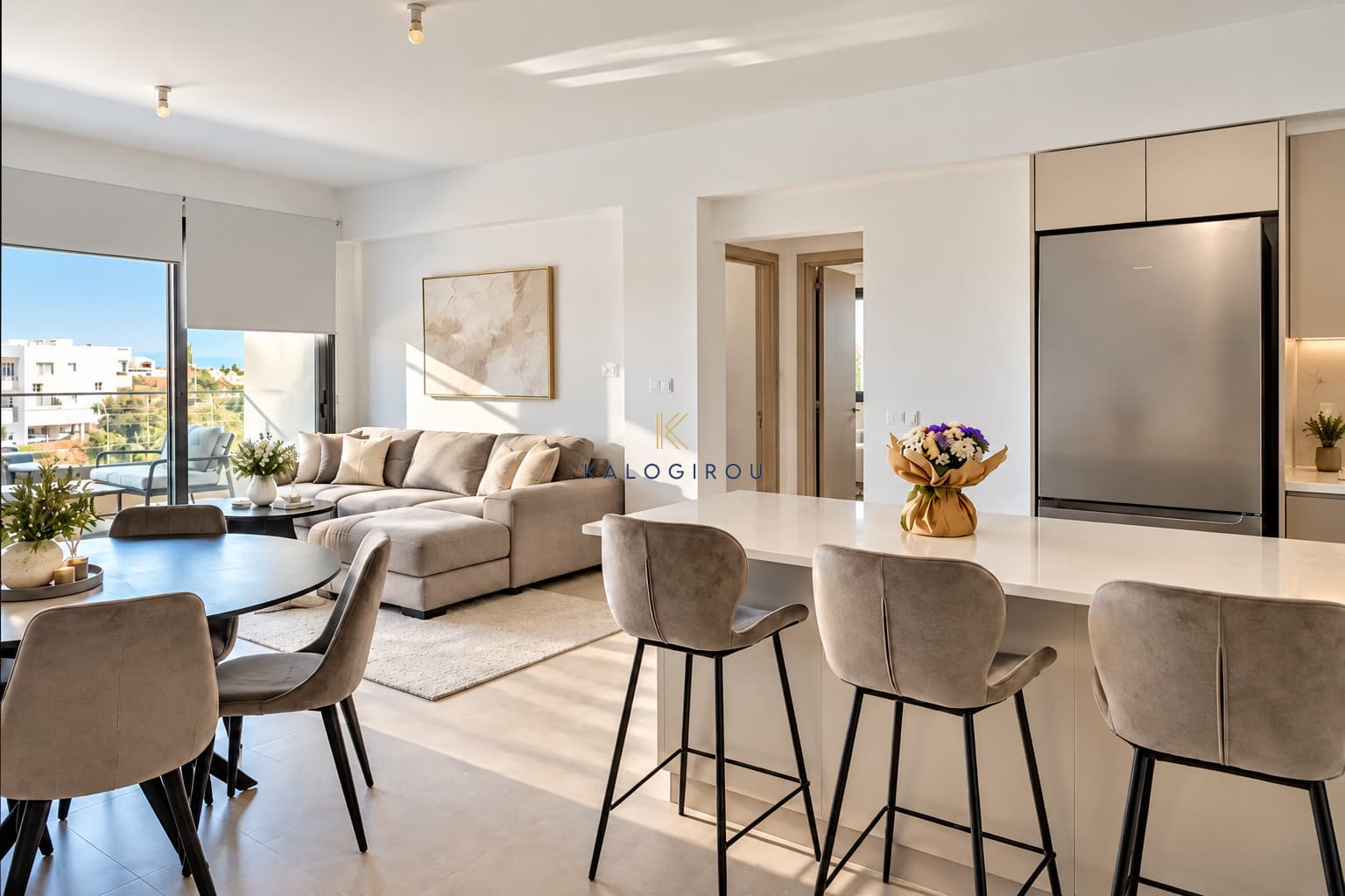 Amazing Three-Bedroom Penthouse with Roof Garden for Rent in Livadia, Larnaca