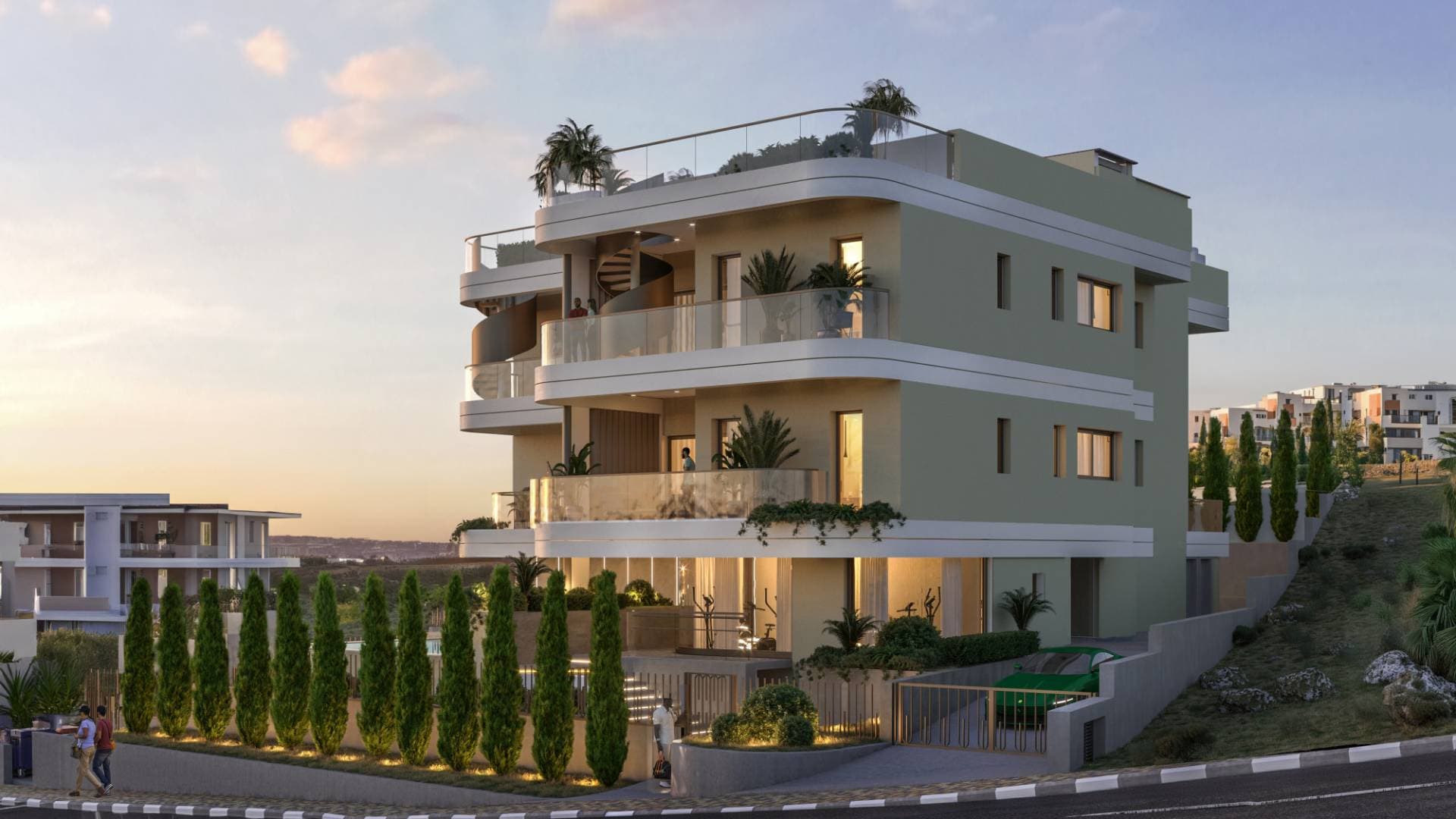 3-bedrooms apartments in Limassol, Cyprus.
