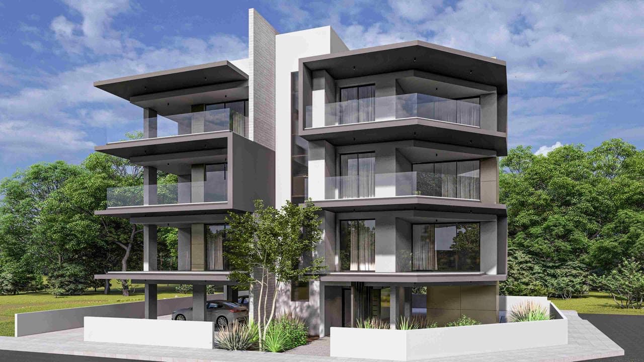 2-bedrooms apartments in Nicosia, Cyprus.