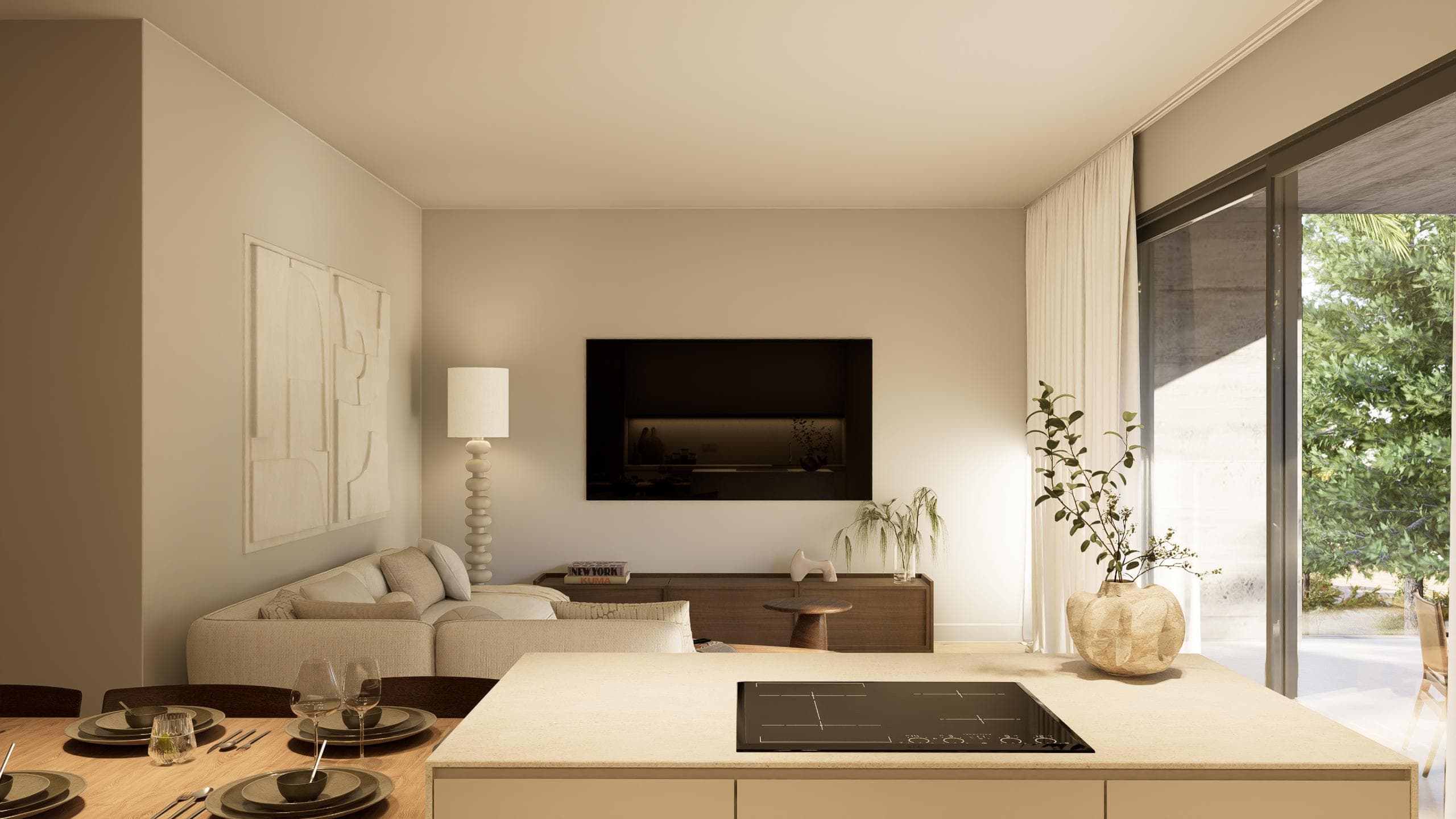 2-bedrooms apartments in Nicosia, Cyprus.