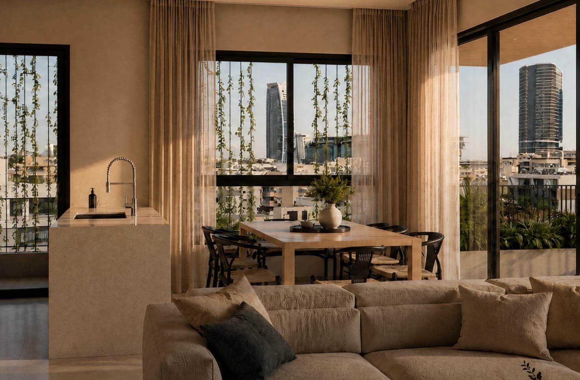 2-bedrooms apartments in Limassol, Cyprus.