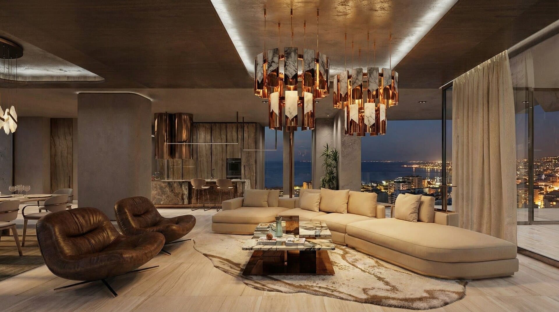 2-bedrooms apartments in Limassol, Cyprus.