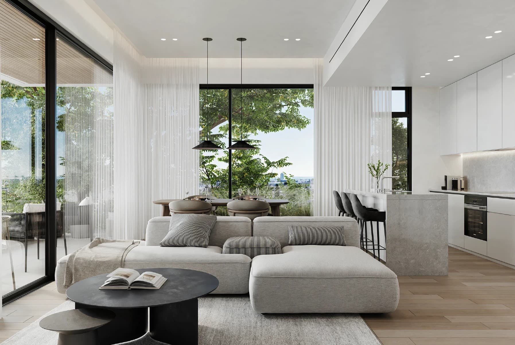 2-bedrooms apartments in Limassol, Cyprus.