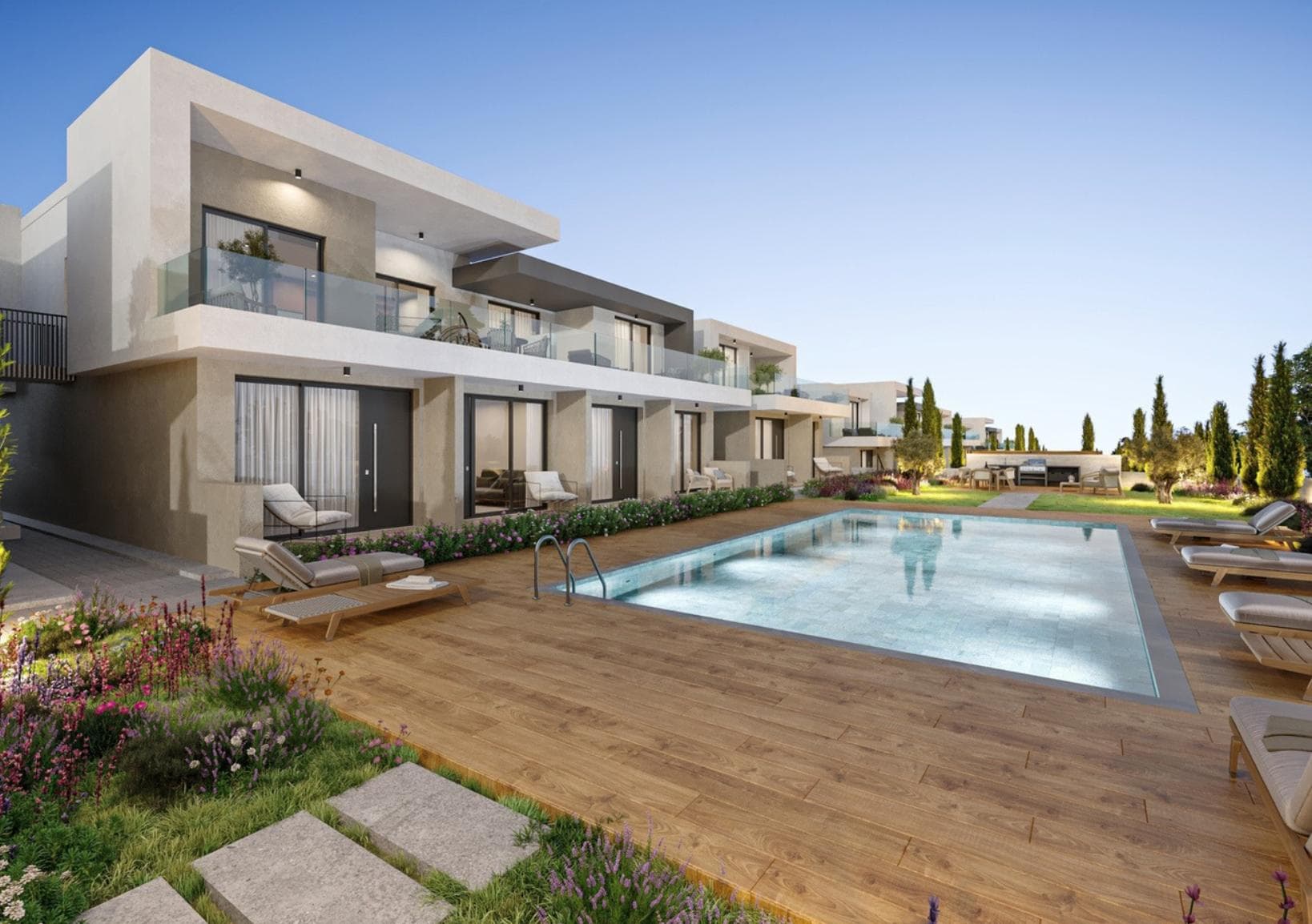 2-bedrooms apartments in Paphos, Cyprus.
