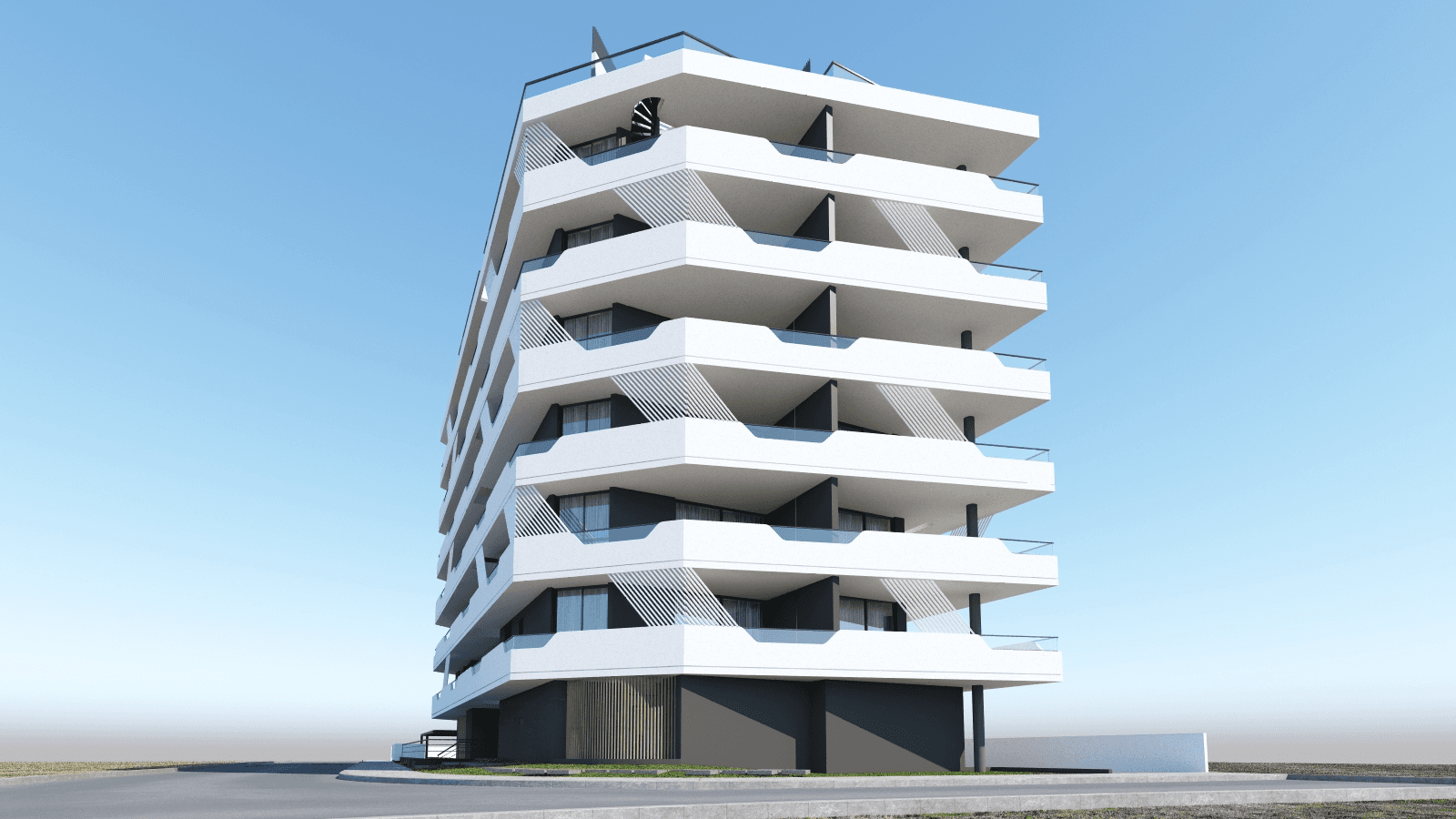 2-bedrooms apartments in Larnaca, Cyprus.