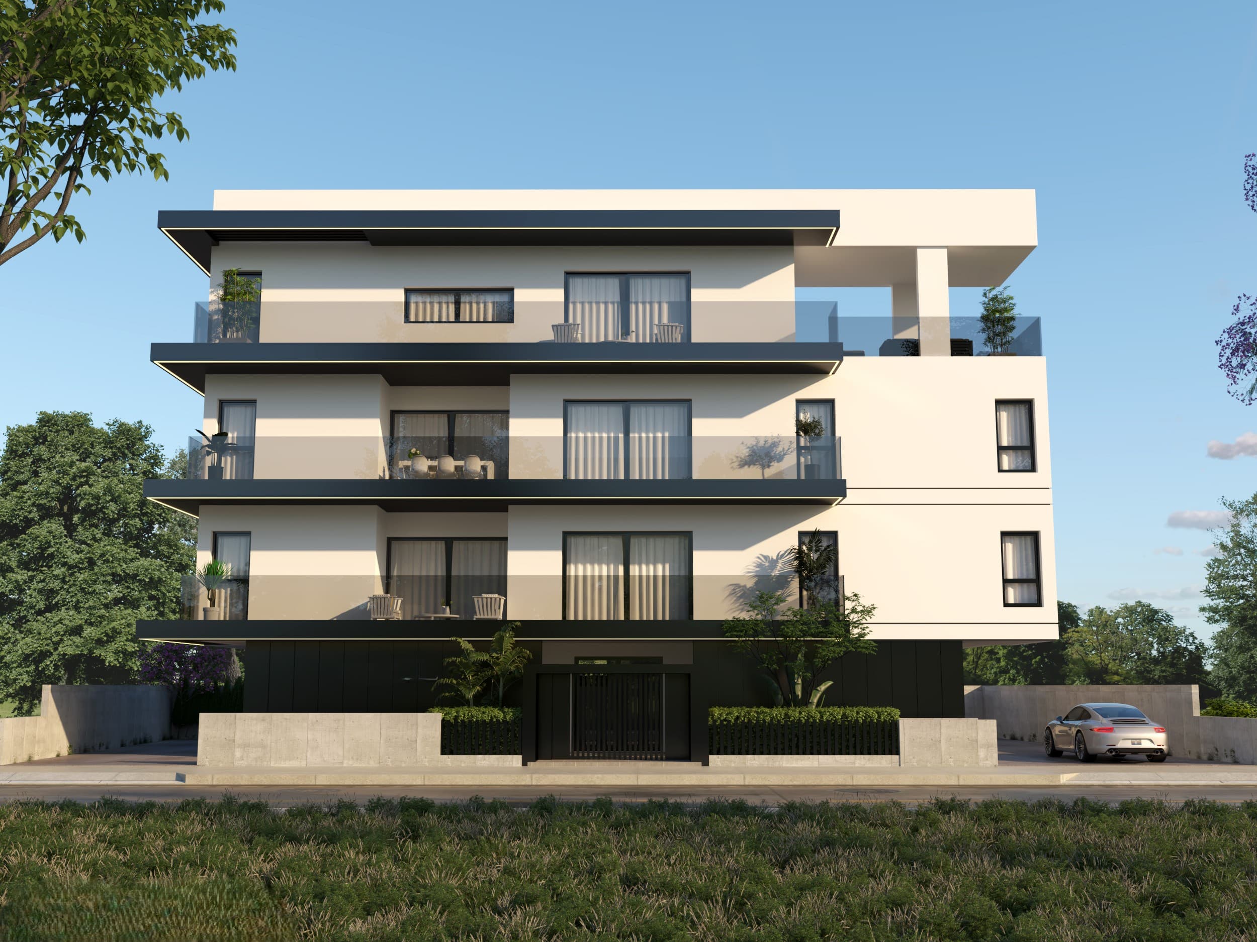 2-bedrooms apartments in Nicosia, Cyprus.