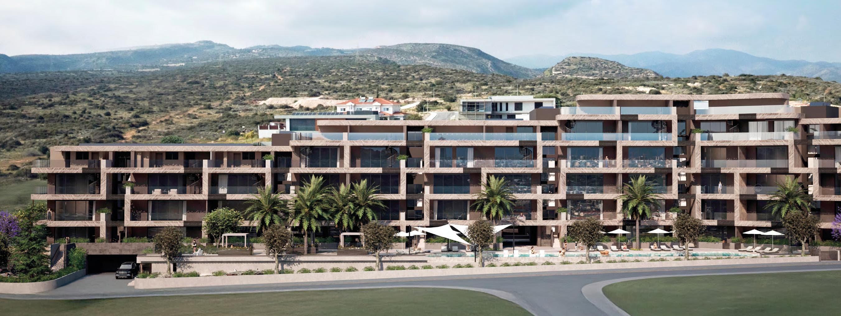 2-bedrooms apartments in Limassol, Cyprus.