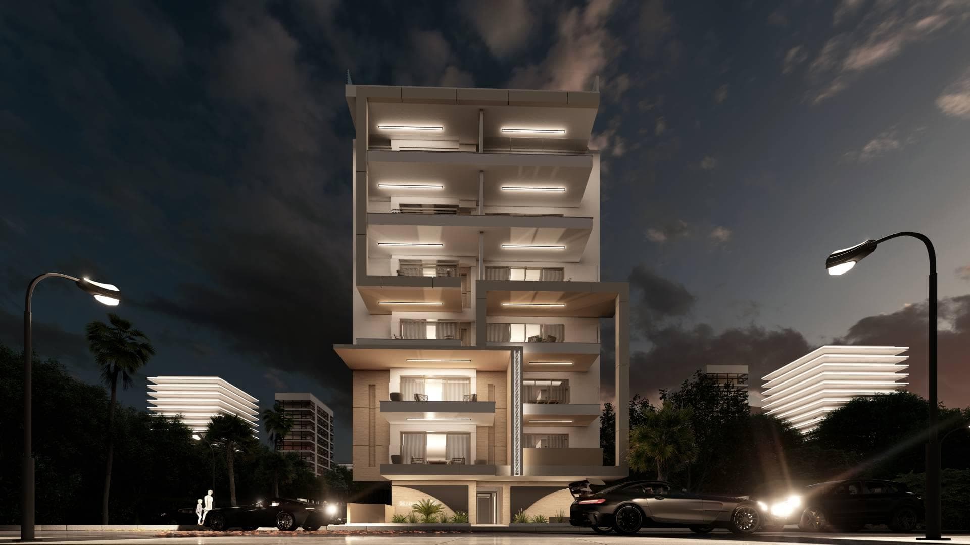 2-bedrooms apartments in Nicosia, Cyprus.