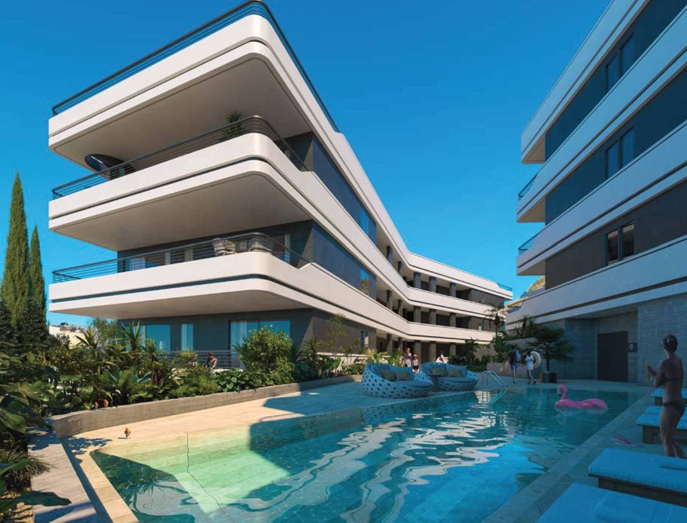 1-bedrooms apartments in Limassol, Cyprus.