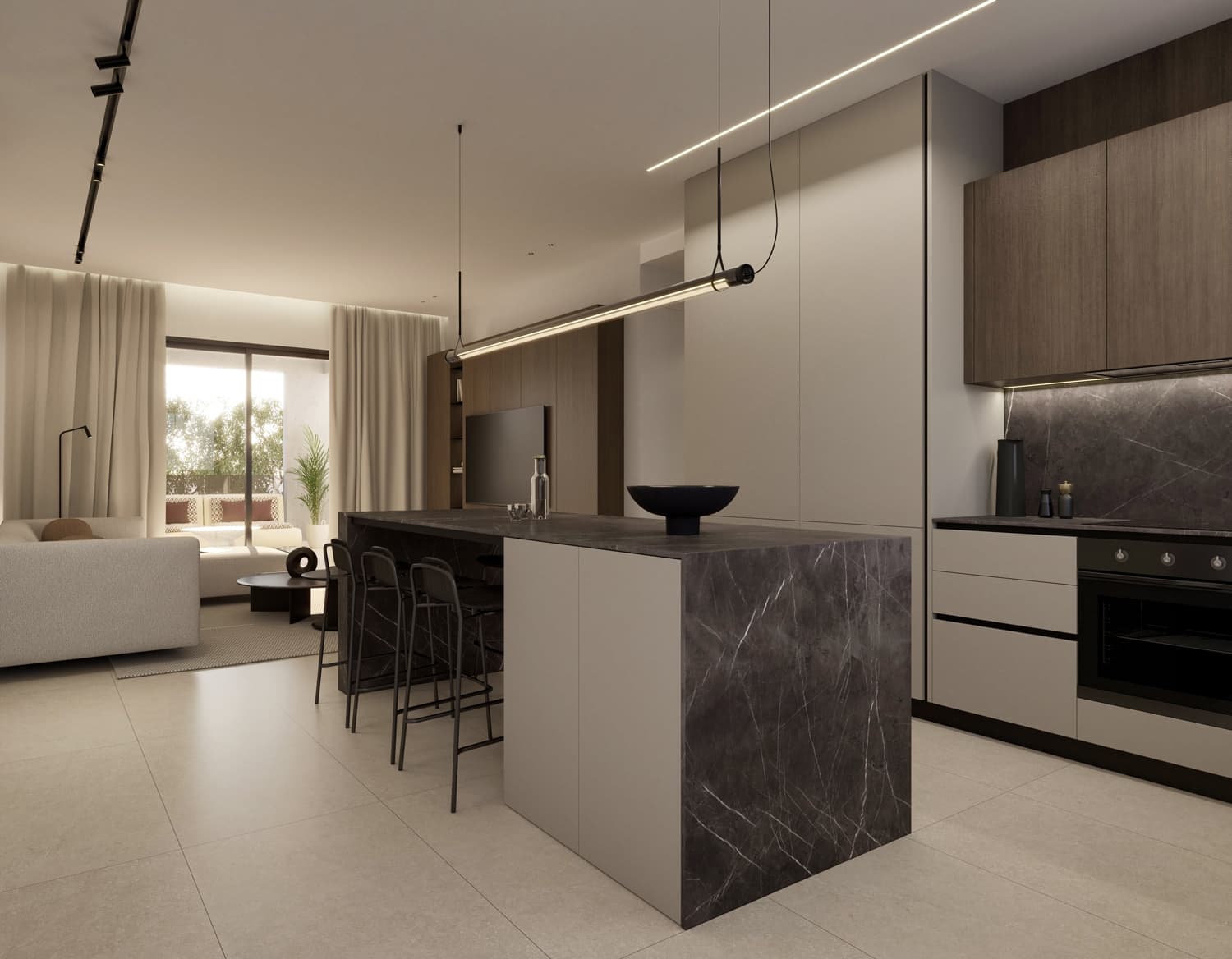 2-bedrooms apartments in Nicosia, Cyprus.