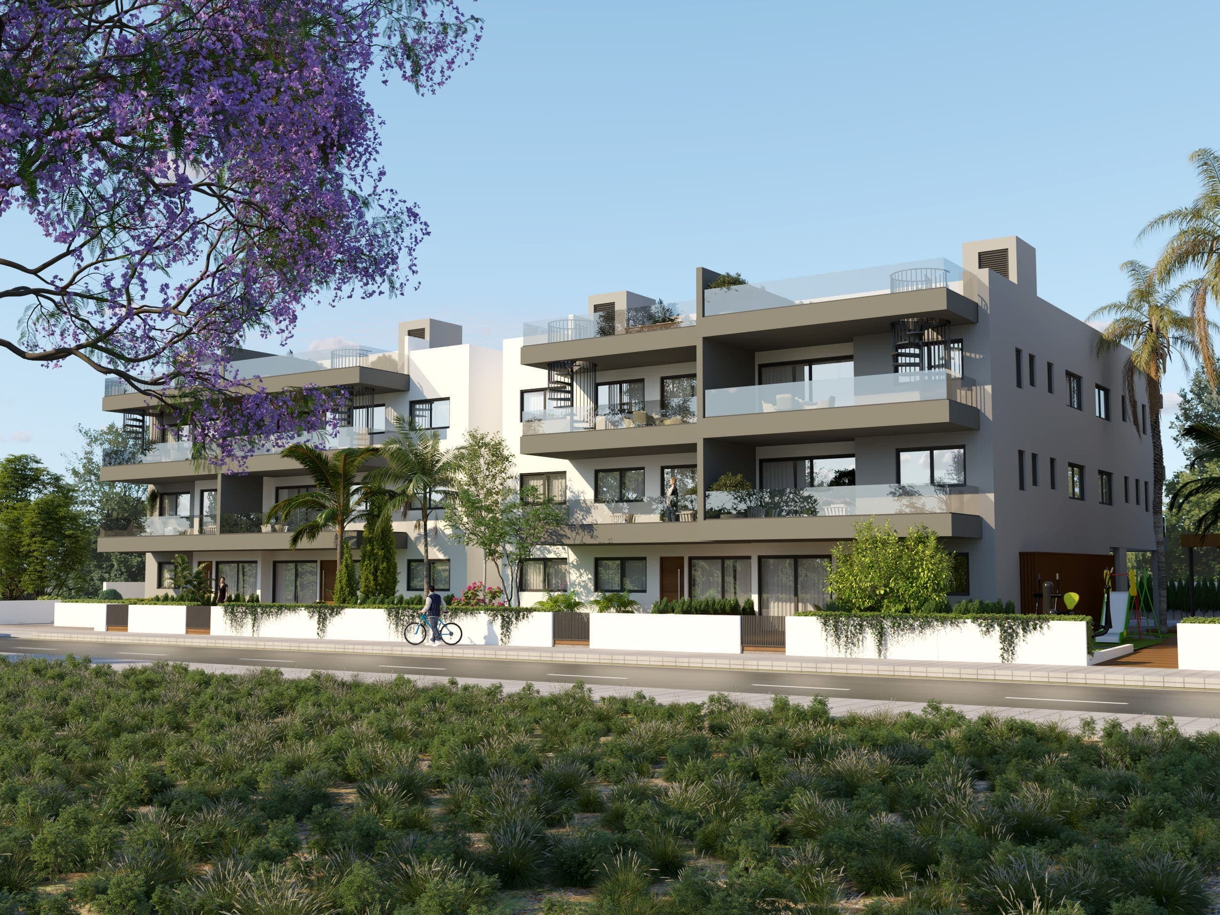2-bedrooms apartments in Larnaca, Cyprus.