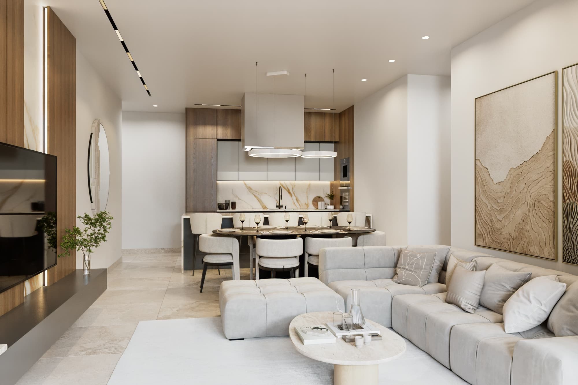 2-bedrooms apartments in Limassol, Cyprus.