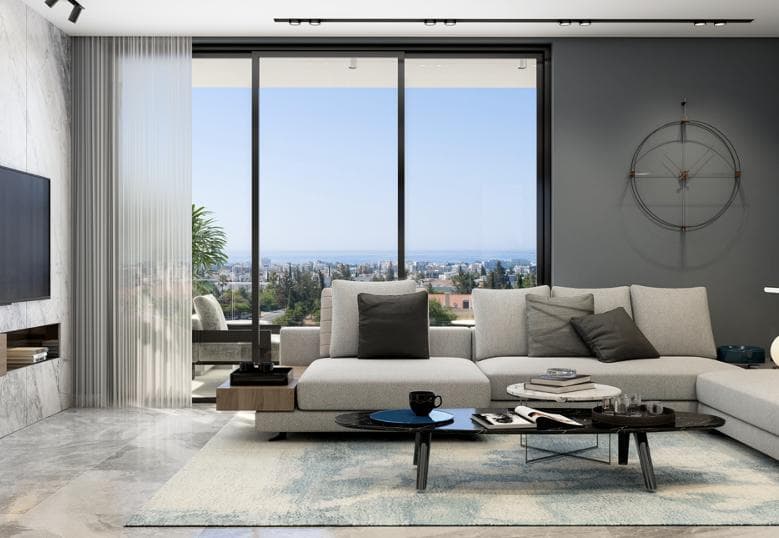3-bedrooms apartments in Limassol, Cyprus.