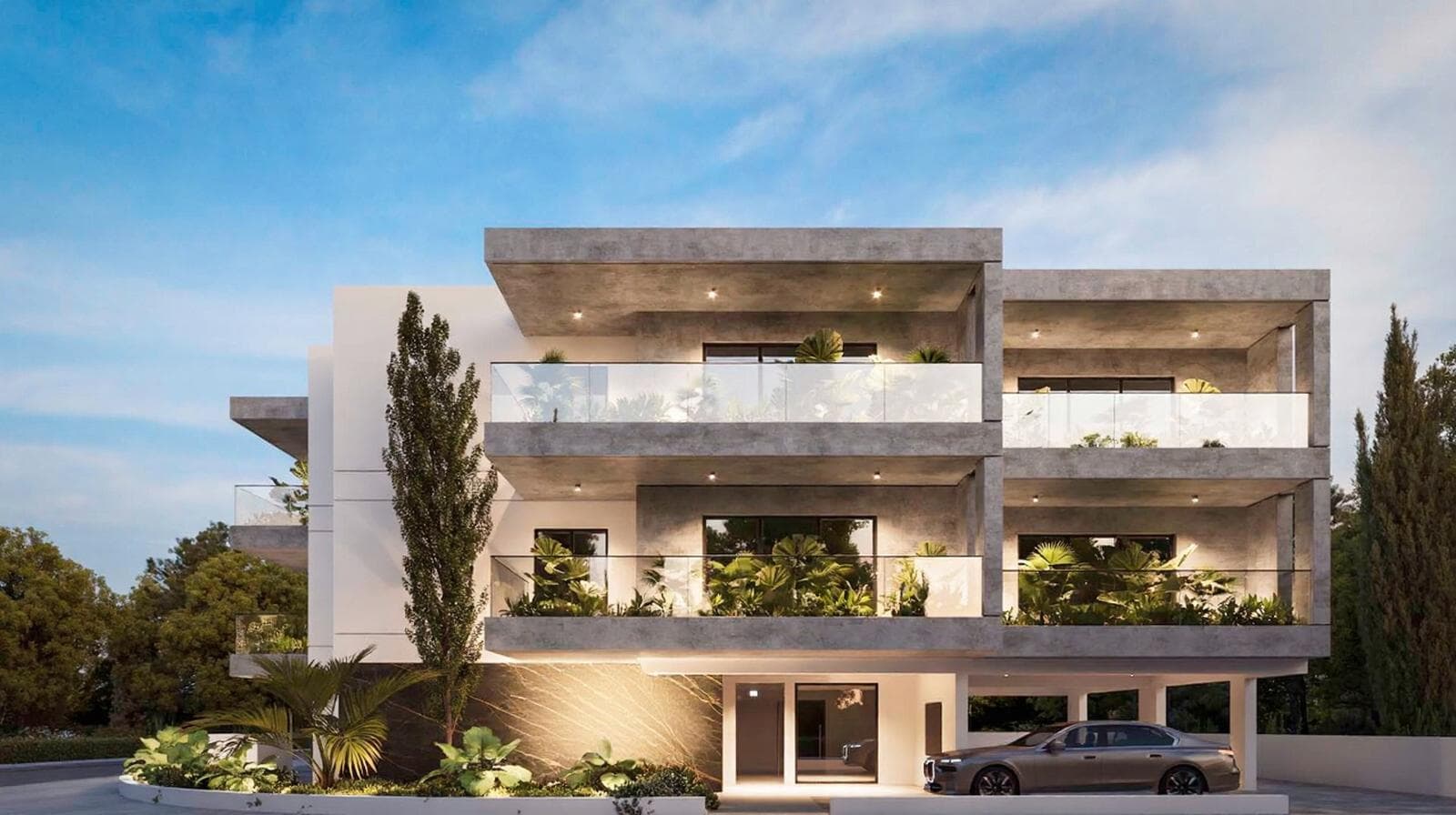 2-bedrooms apartments in Nicosia, Cyprus.