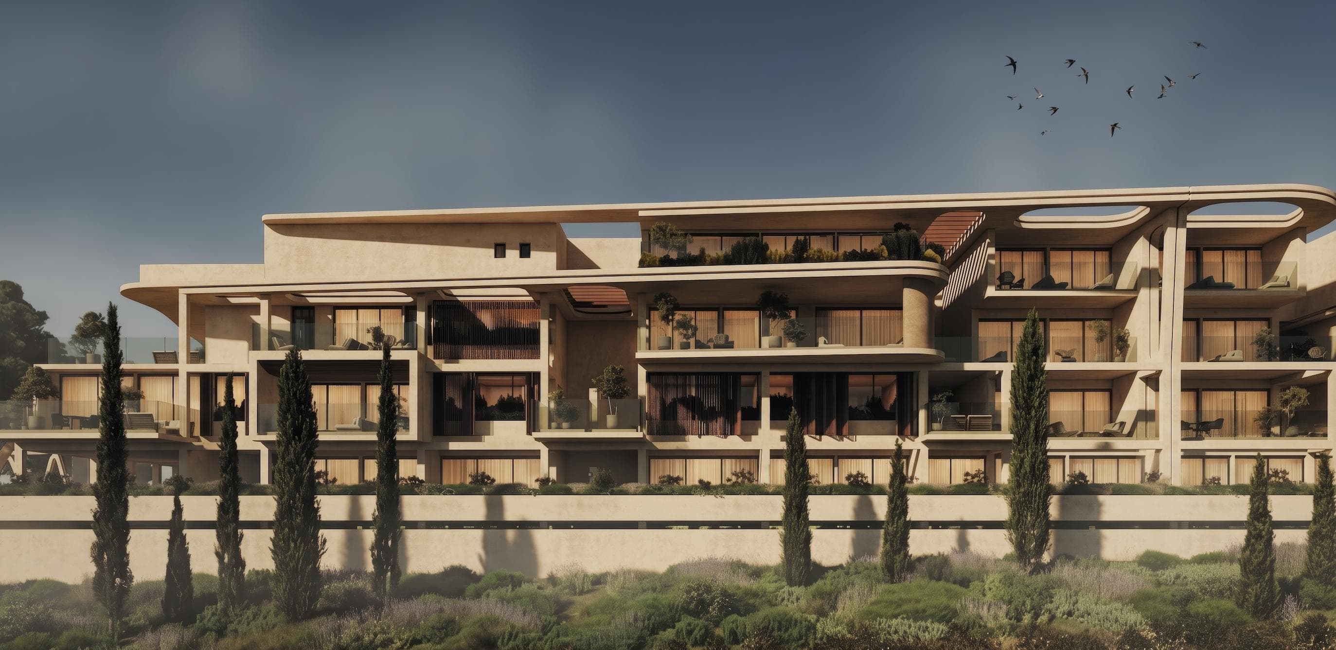 2-bedrooms apartments in Paphos, Cyprus.