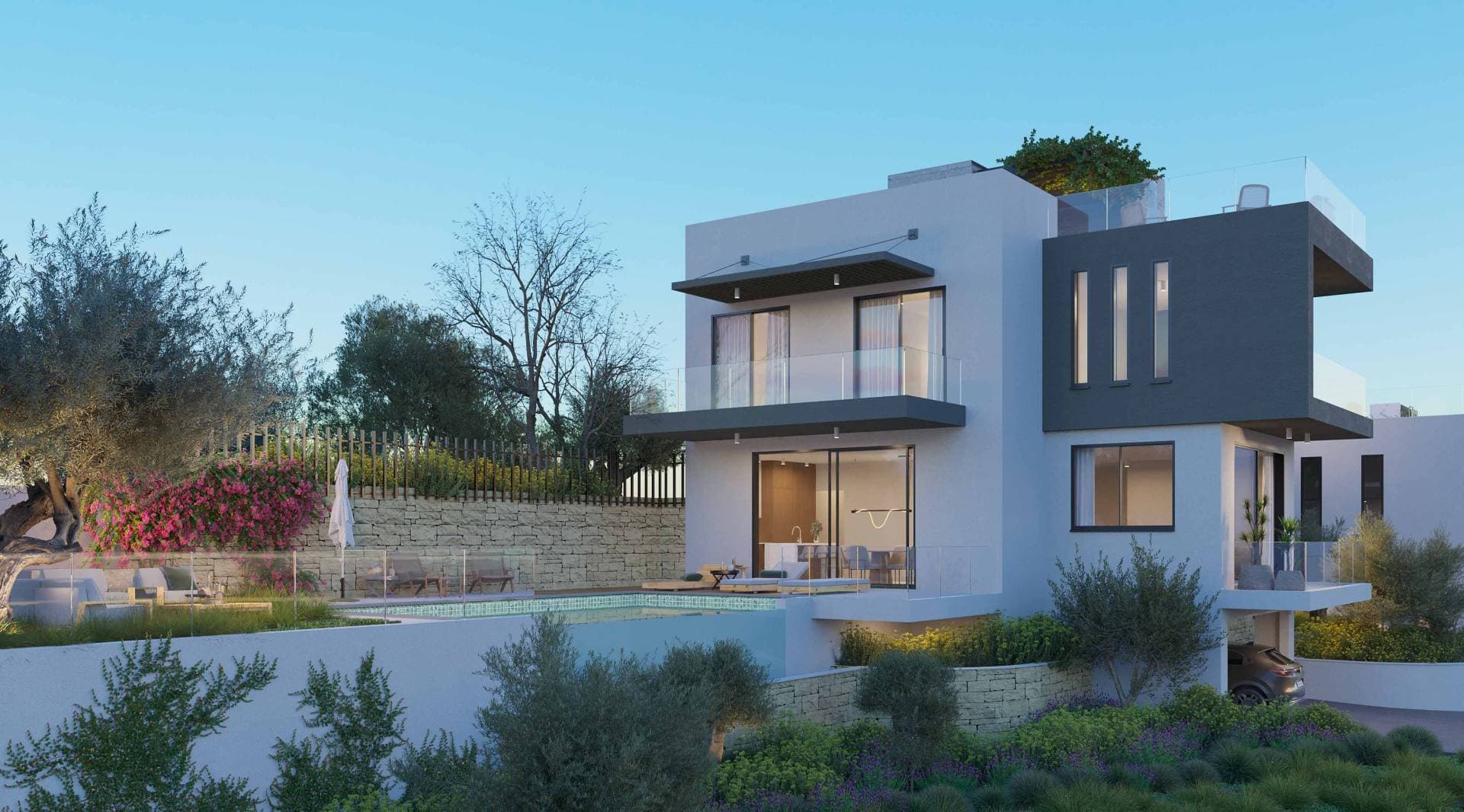 3-bedrooms house in Paphos, Cyprus.