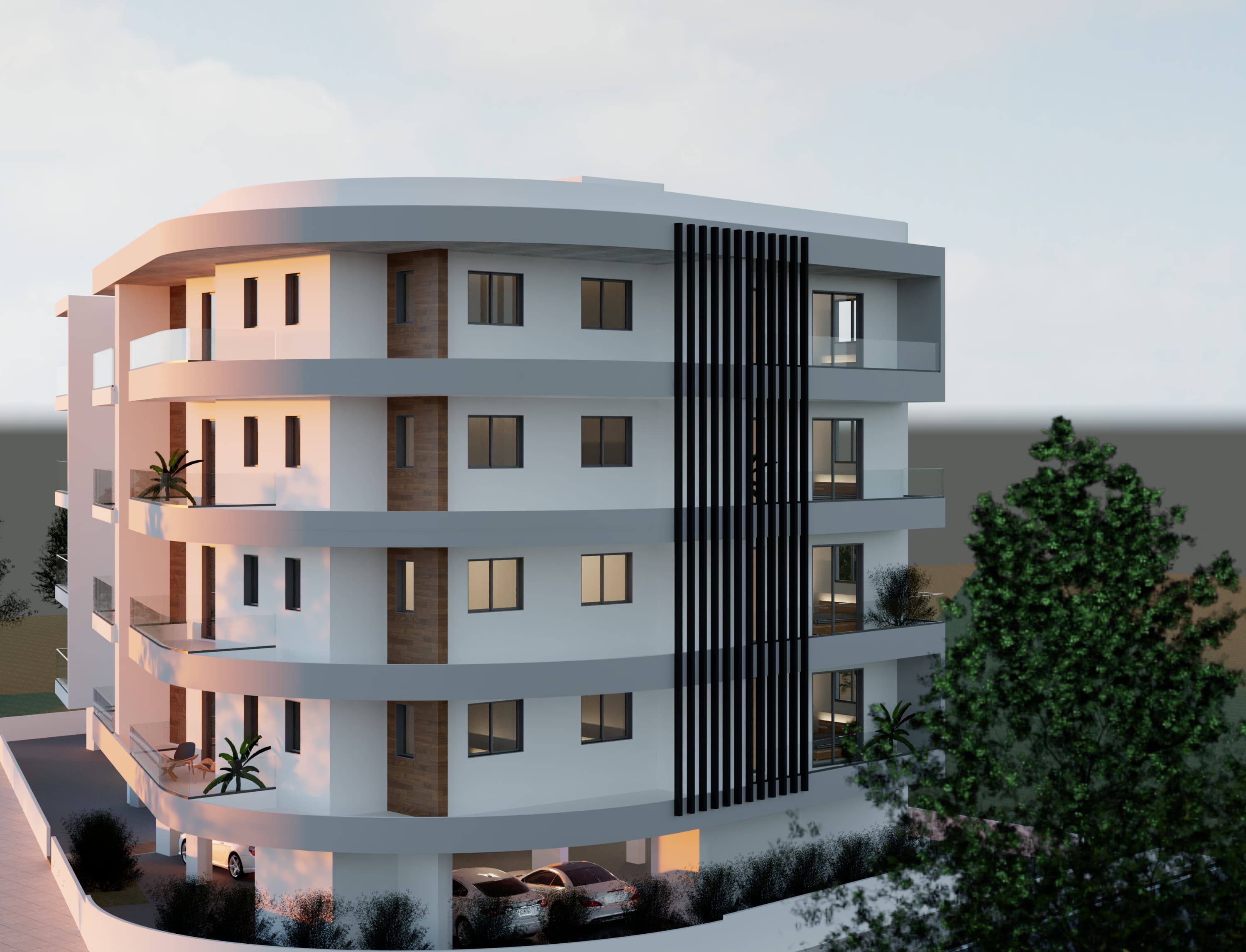 2-bedrooms apartments in Nicosia, Cyprus.