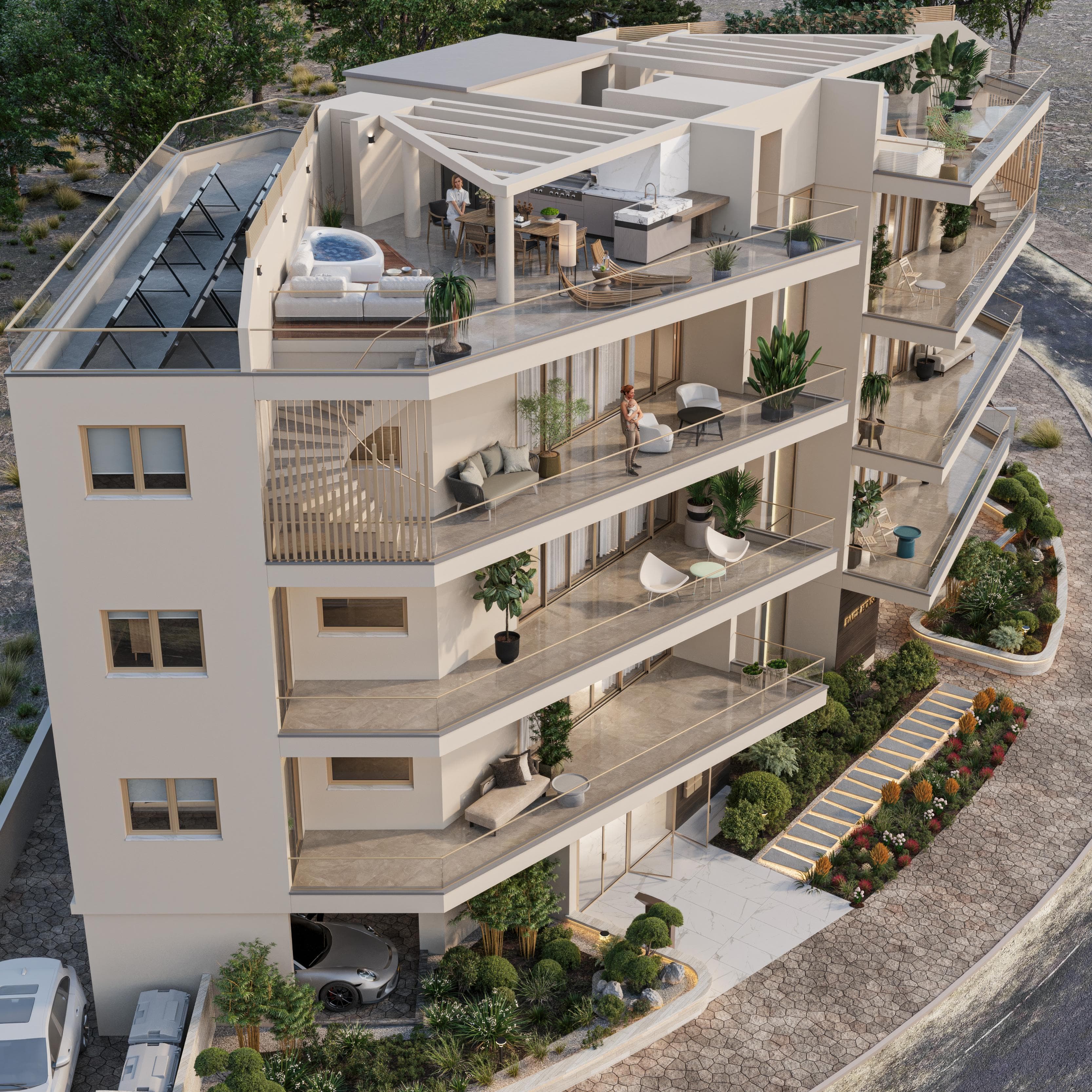 3-bedrooms apartments in Larnaca, Cyprus.