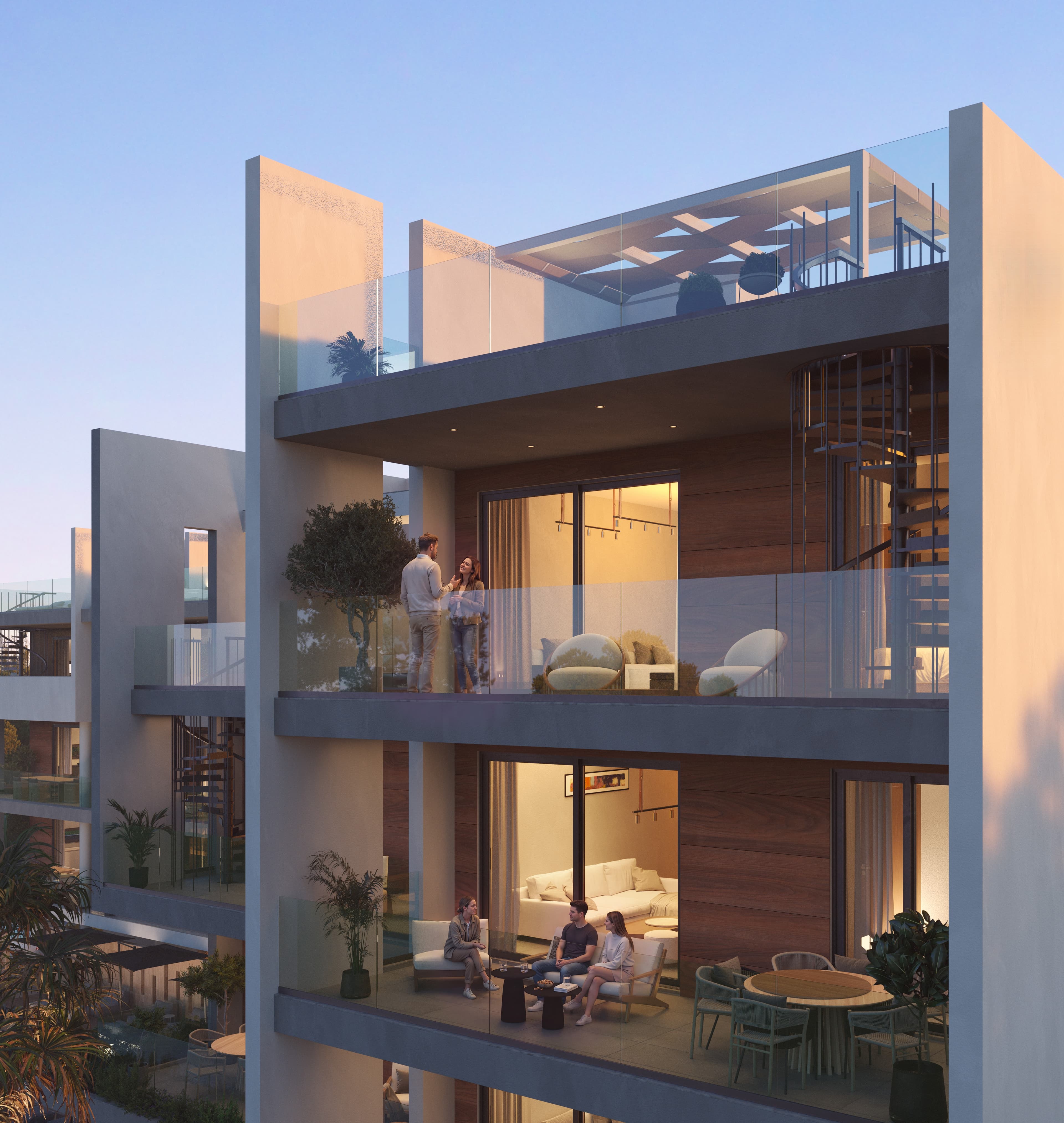 1-bedrooms apartments in Larnaca, Cyprus.