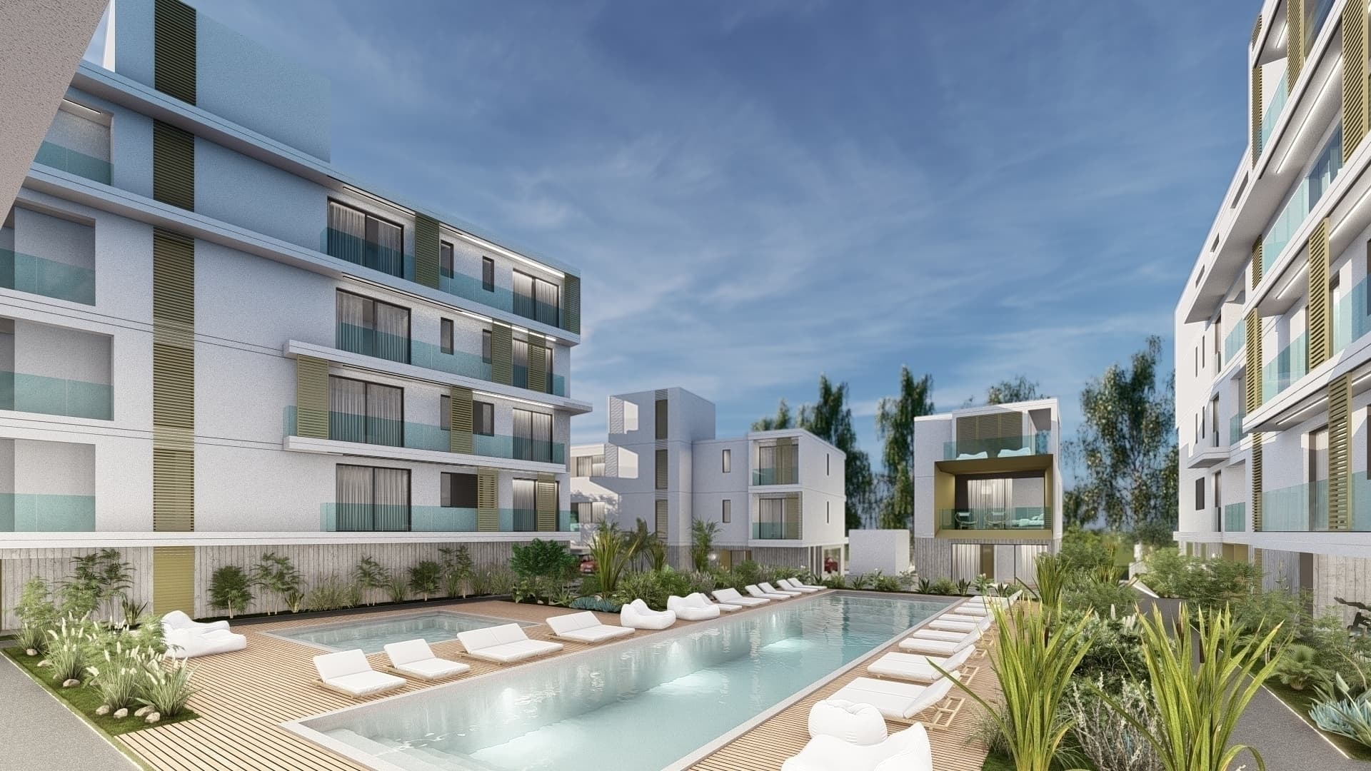 2-bedrooms apartments in Paphos, Cyprus.