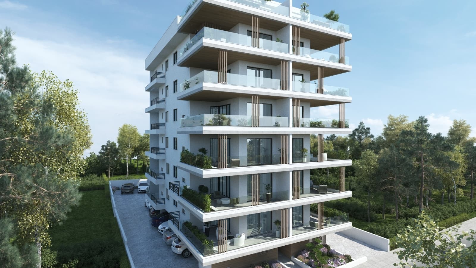 2-bedrooms apartments in Larnaca, Cyprus.