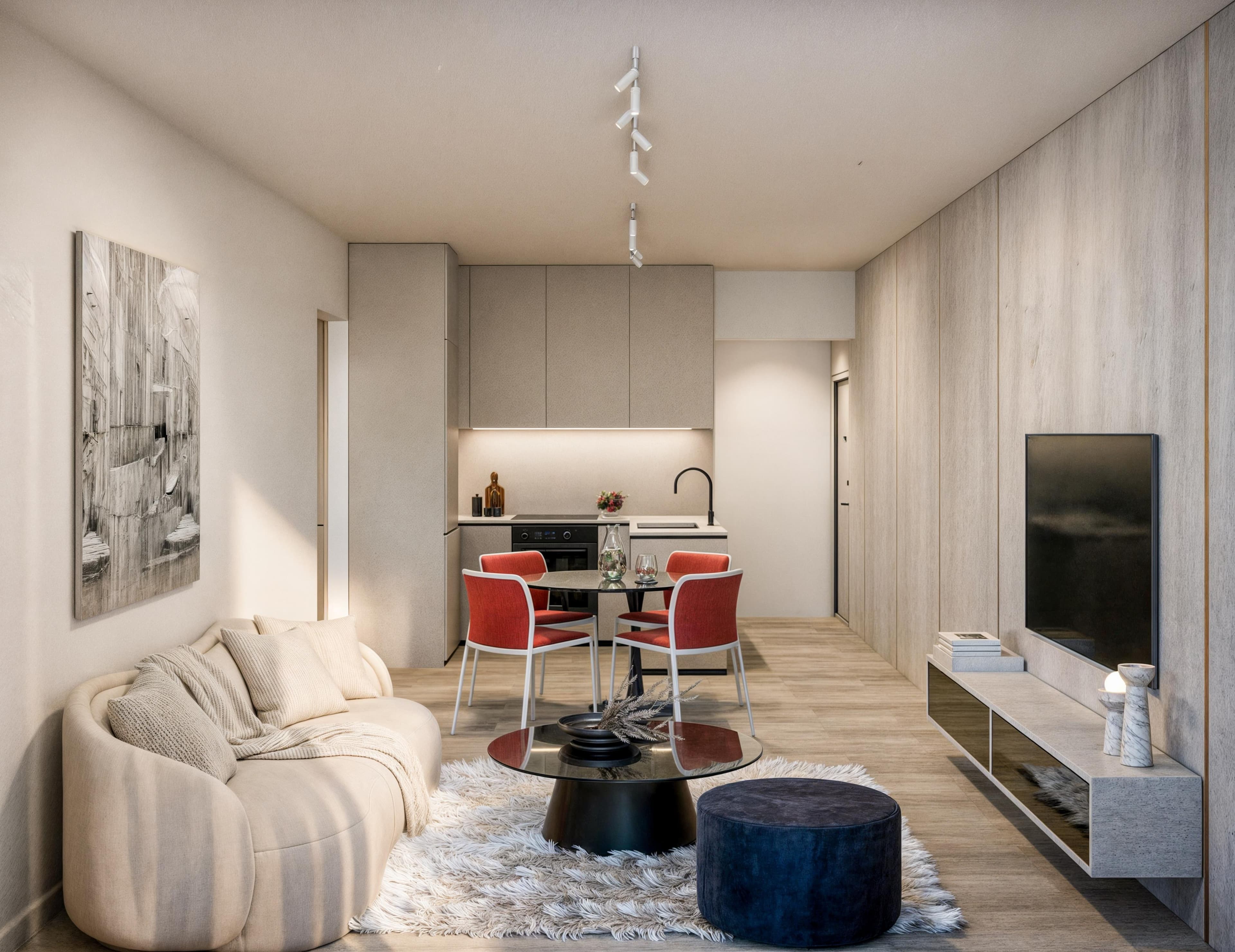 2-bedrooms apartments in Larnaca, Cyprus.