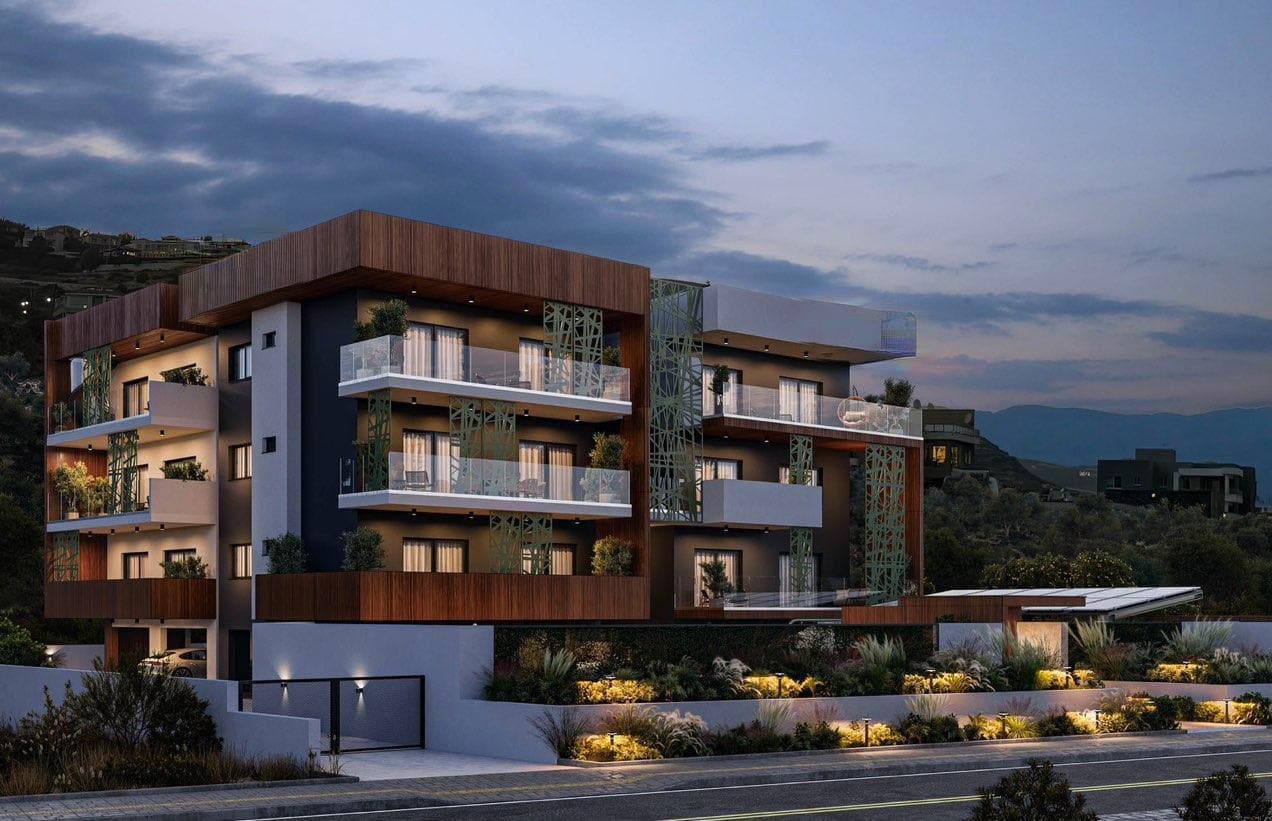 2-bedrooms apartments in Limassol, Cyprus.