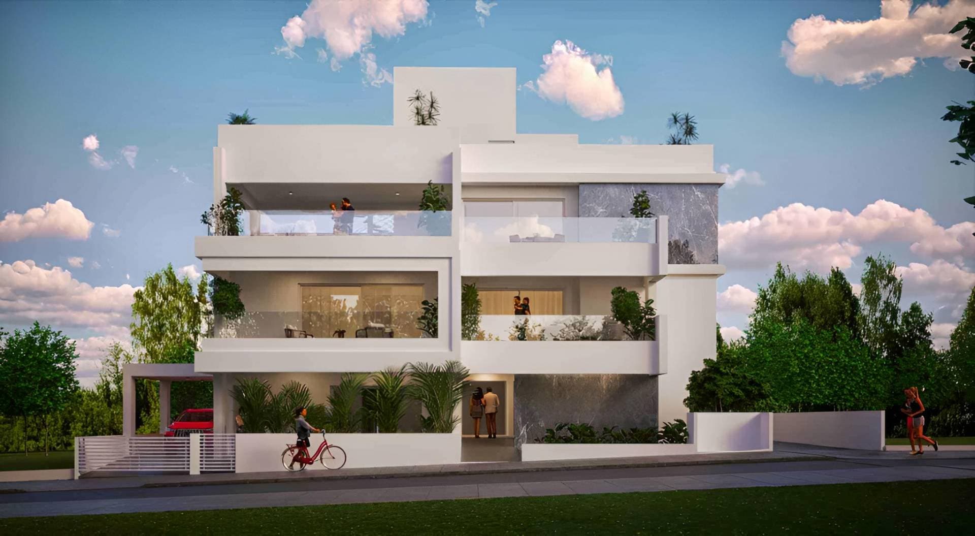 3-bedrooms apartments in Nicosia, Cyprus.