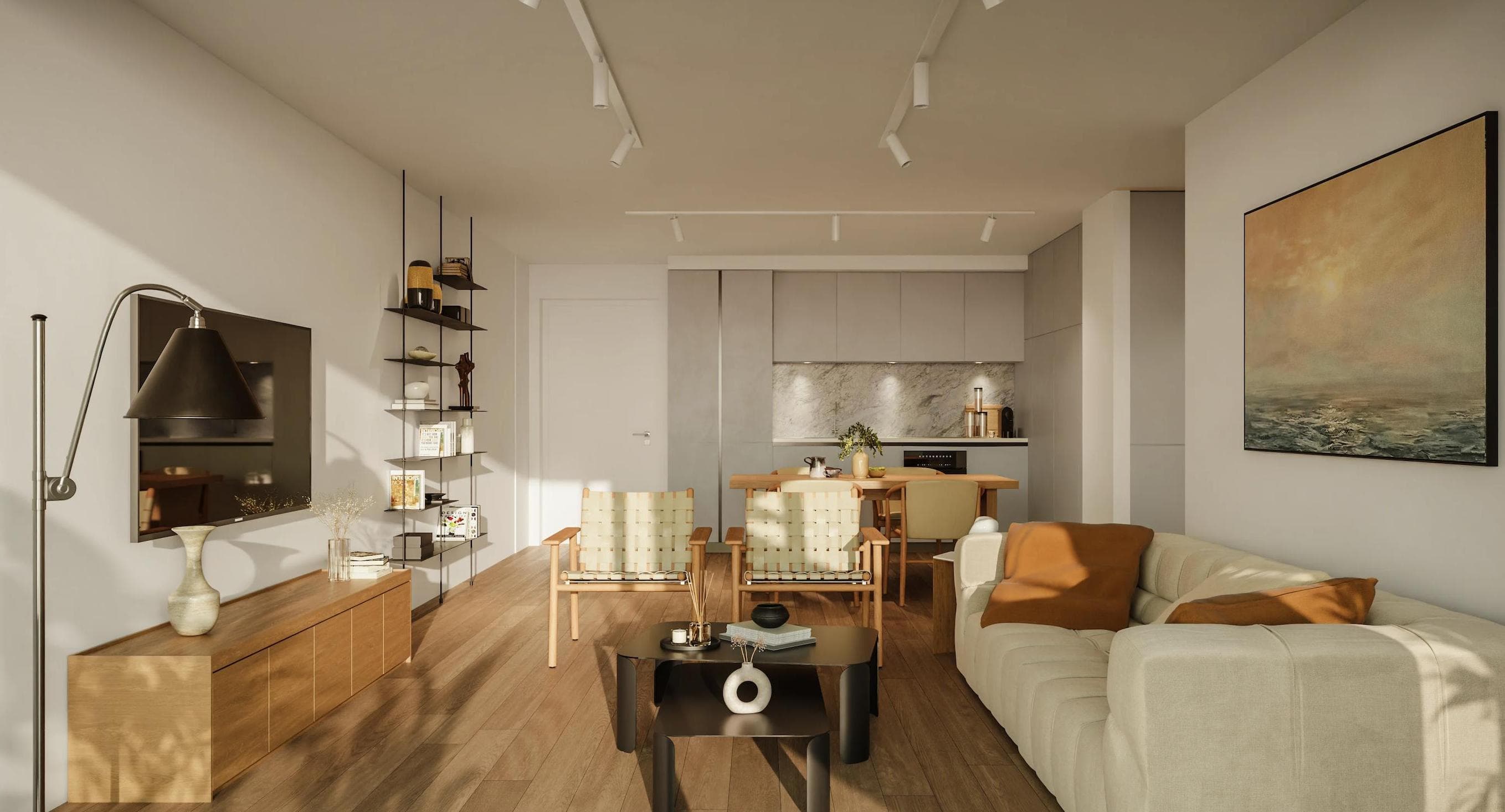 2-bedrooms apartments in Limassol, Cyprus.