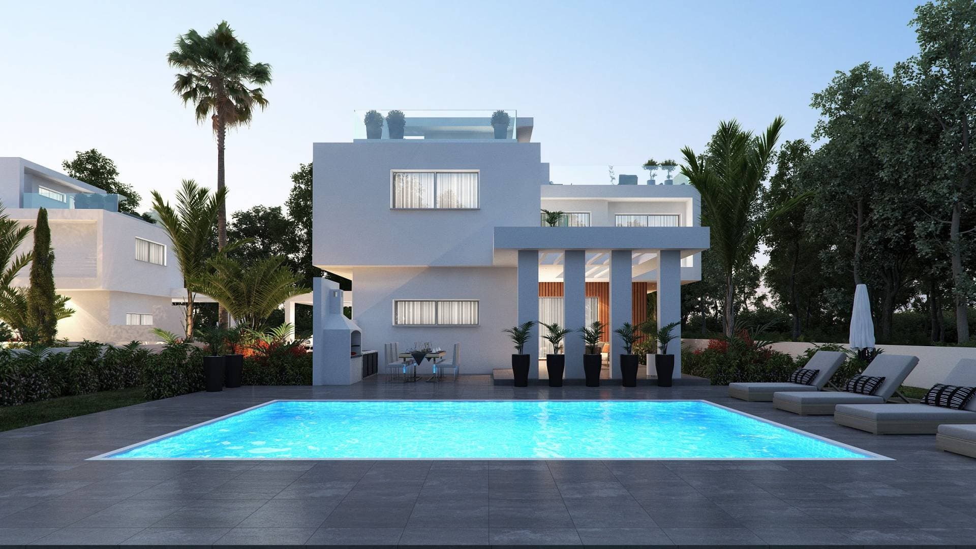 4-bedrooms house in Larnaca, Cyprus.