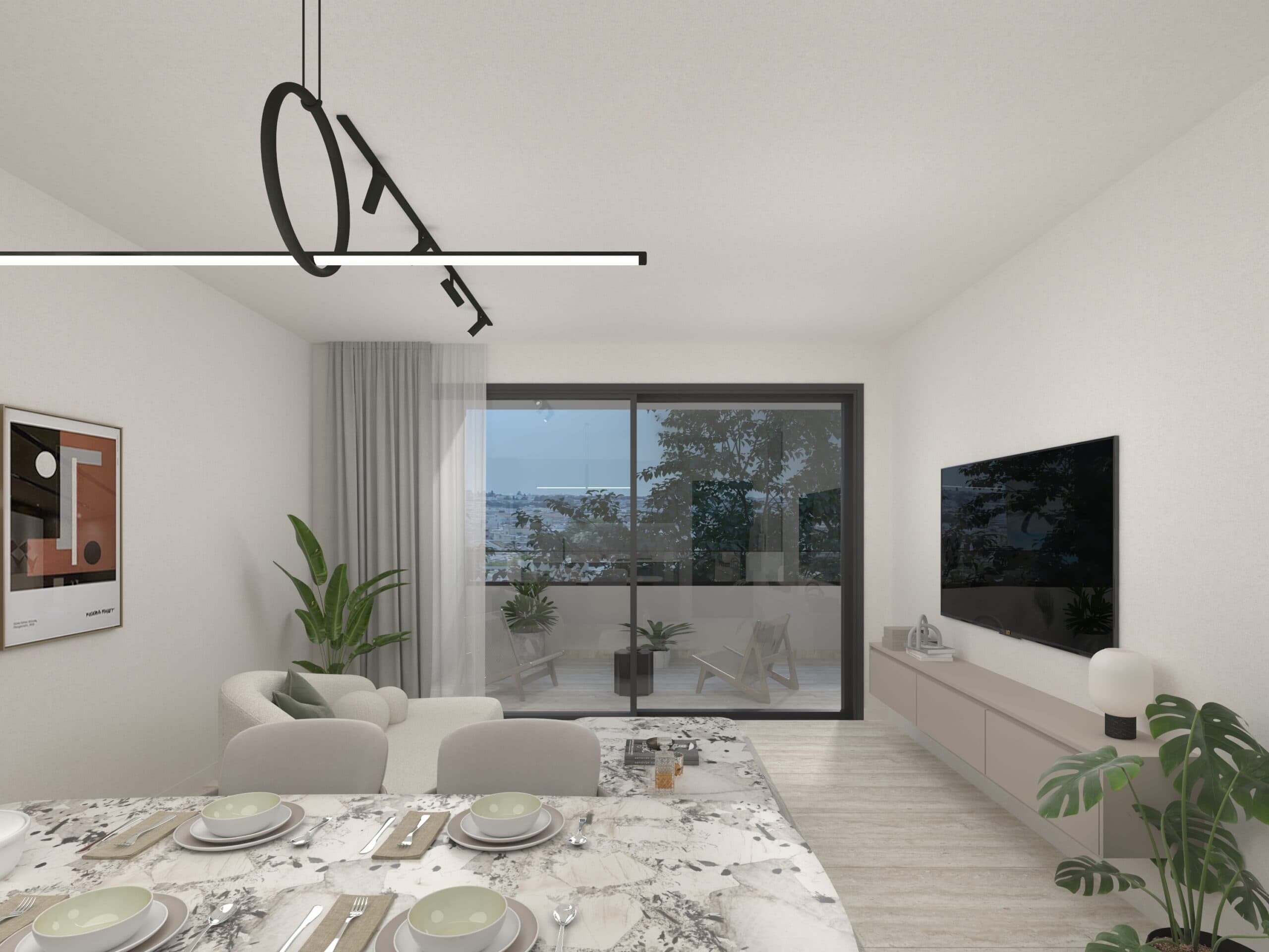 2-bedrooms apartments in Nicosia, Cyprus.