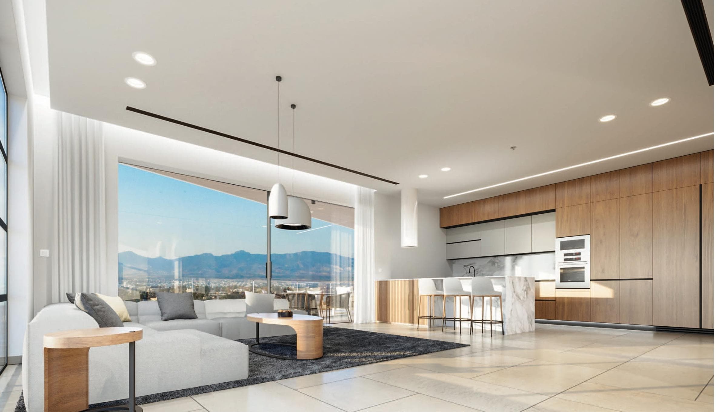 3-bedrooms apartments in Nicosia, Cyprus.