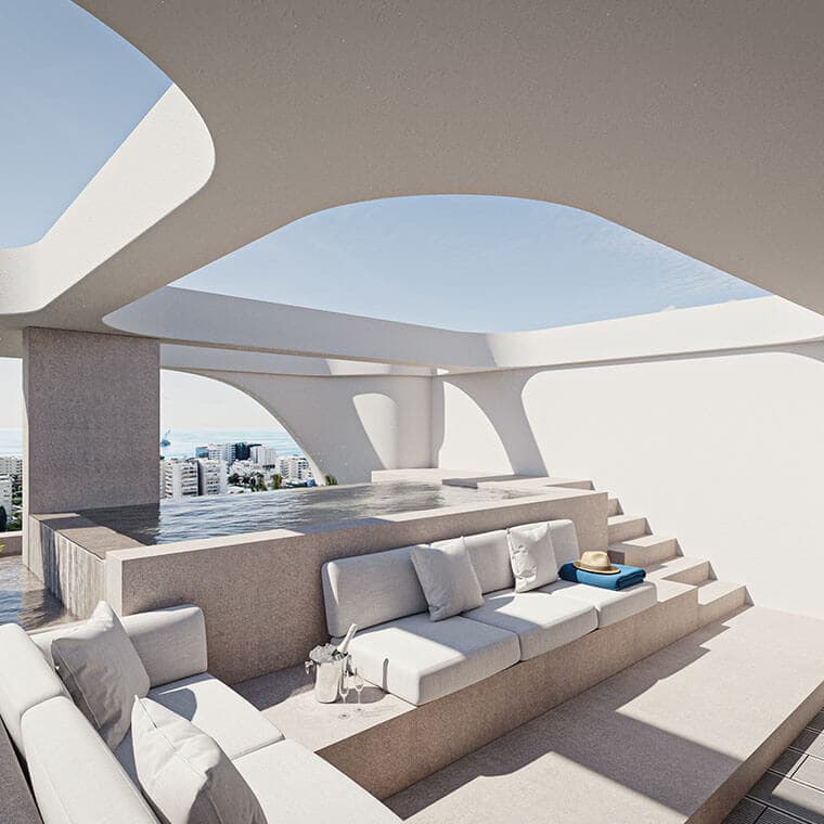 2-bedrooms apartments in Limassol, Cyprus.
