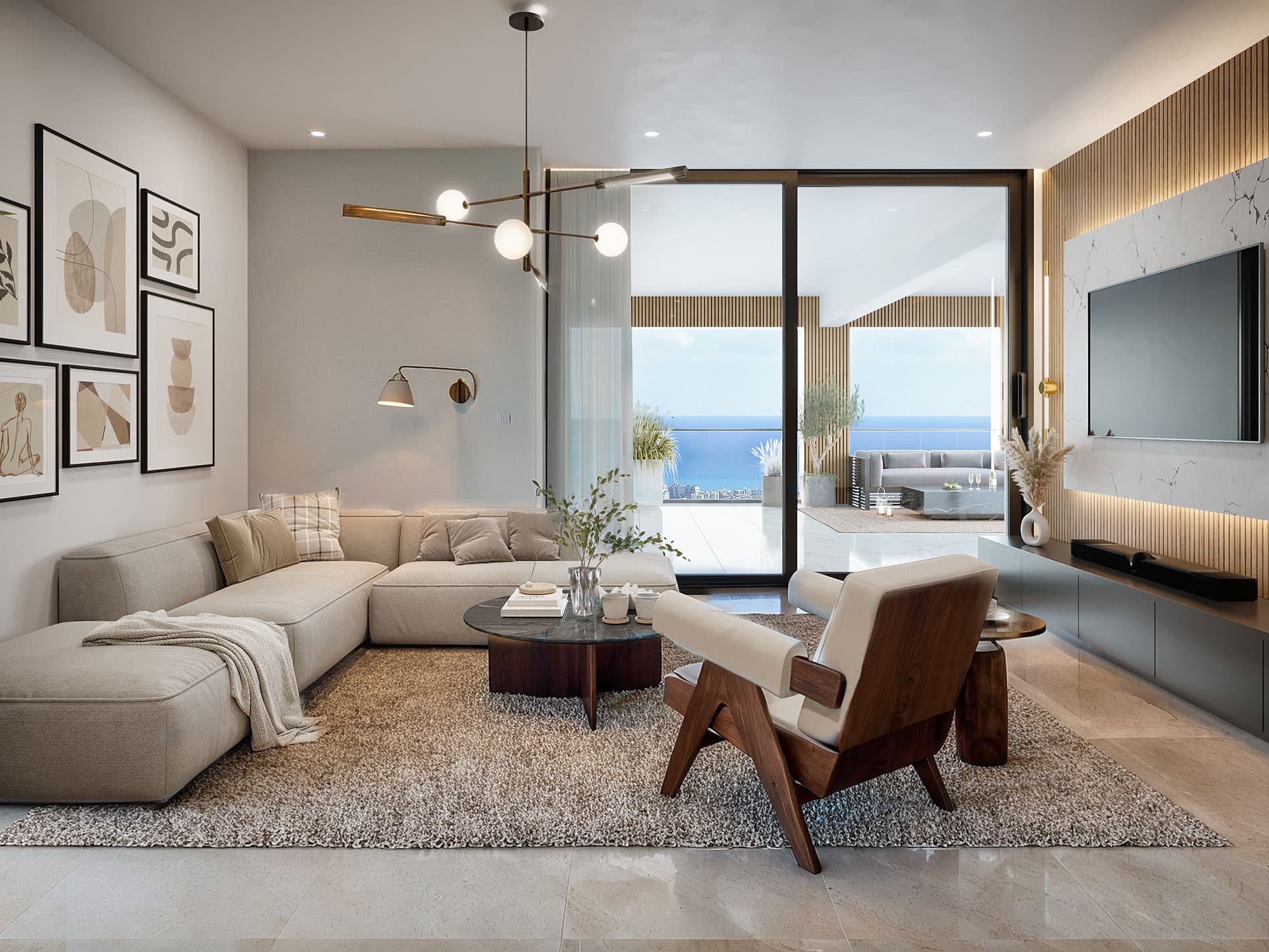 2-bedrooms apartments in Limassol, Cyprus.