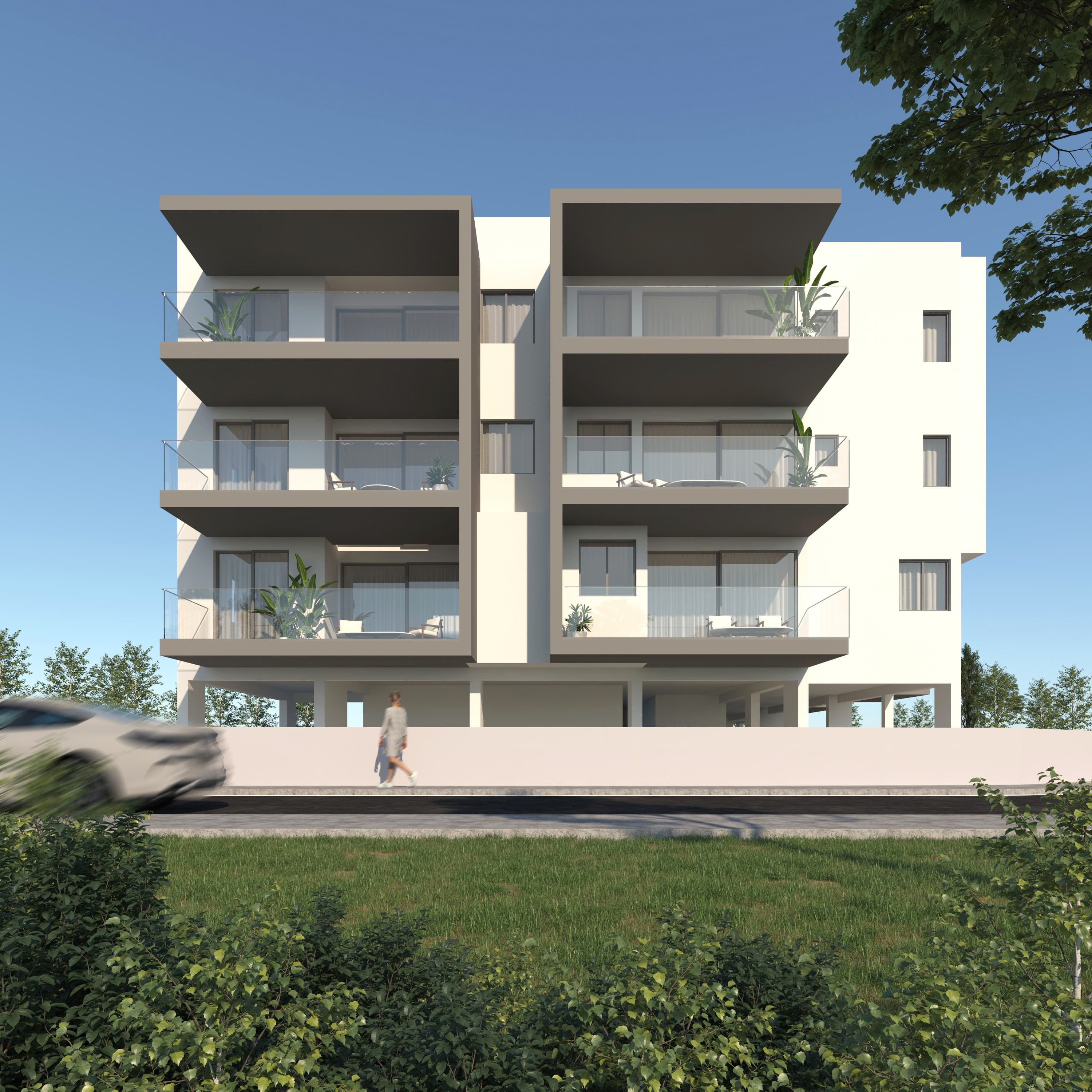 2-bedrooms apartments in Nicosia, Cyprus.