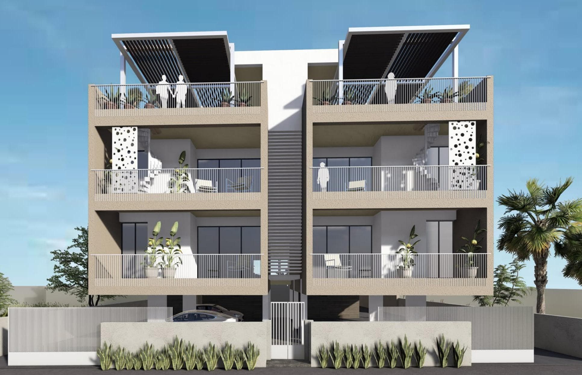 1-bedrooms apartments in Larnaca, Cyprus.
