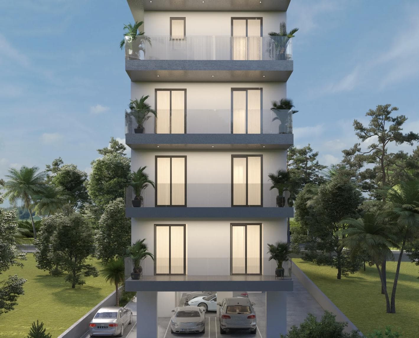 2-bedrooms apartments in Nicosia, Cyprus.