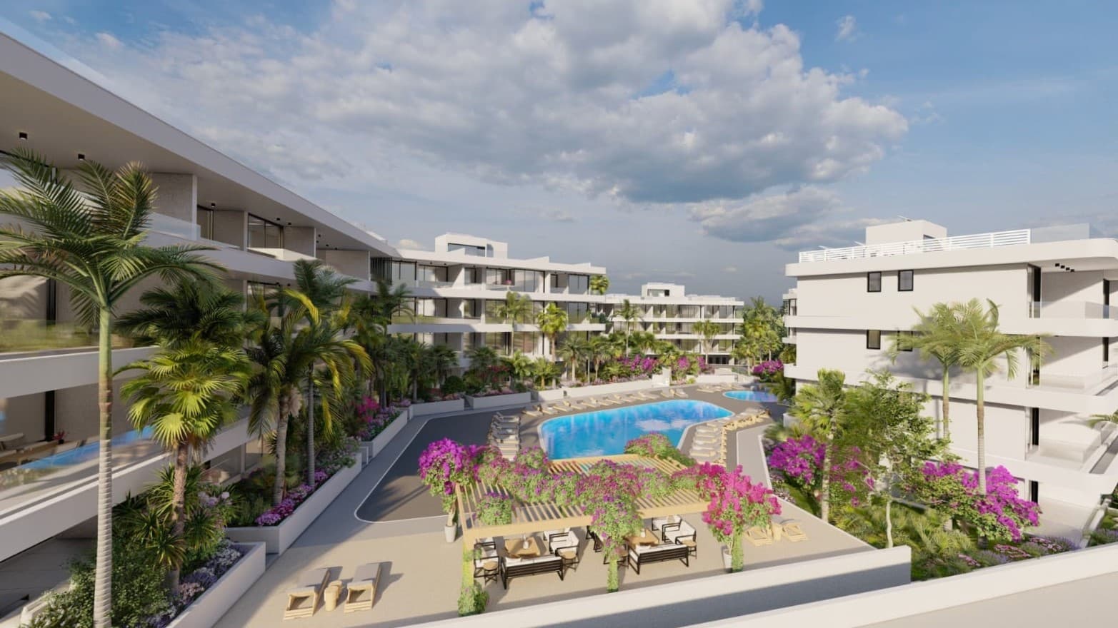 2-bedrooms apartments in Limassol, Cyprus.