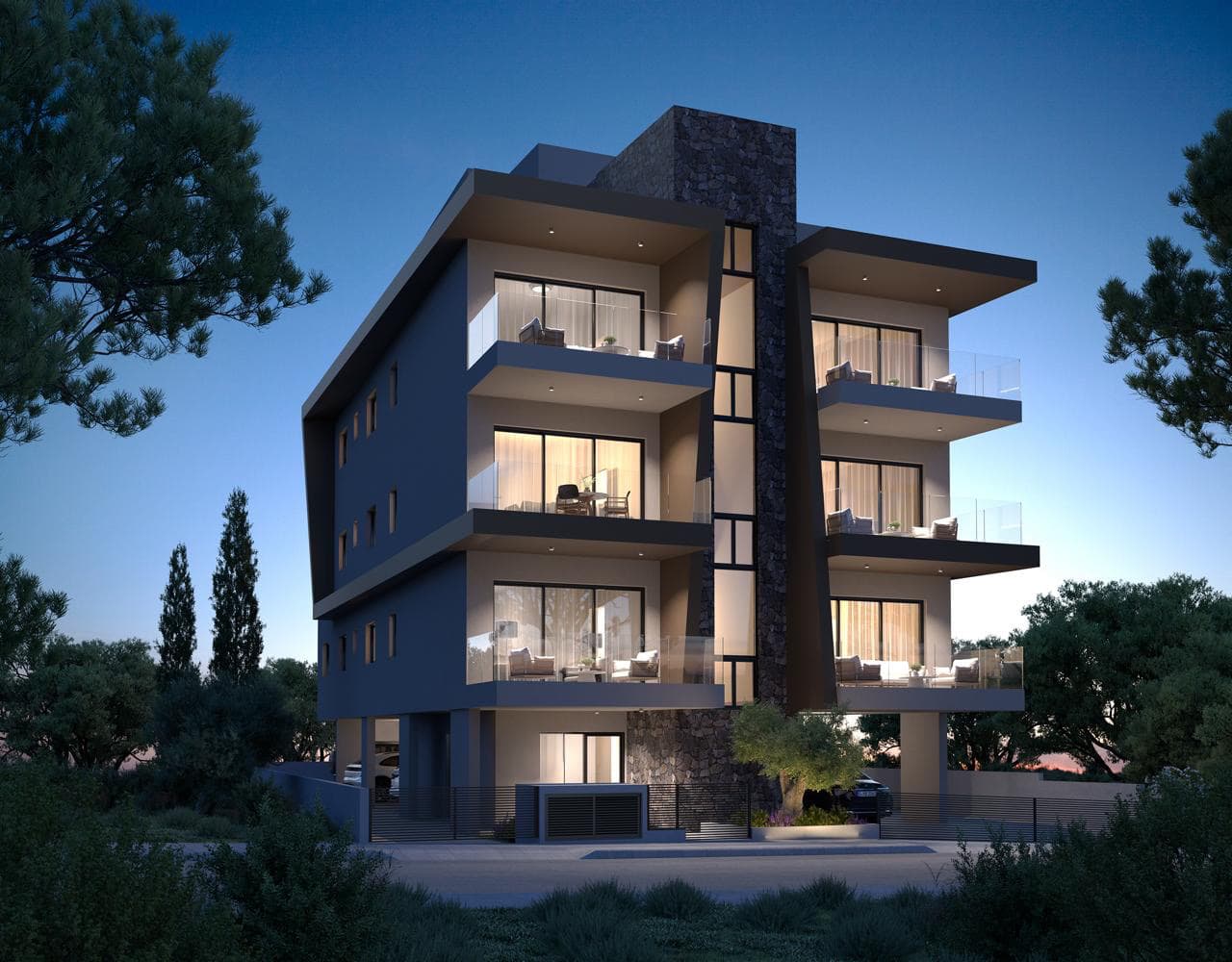3-bedrooms apartments in Limassol, Cyprus.