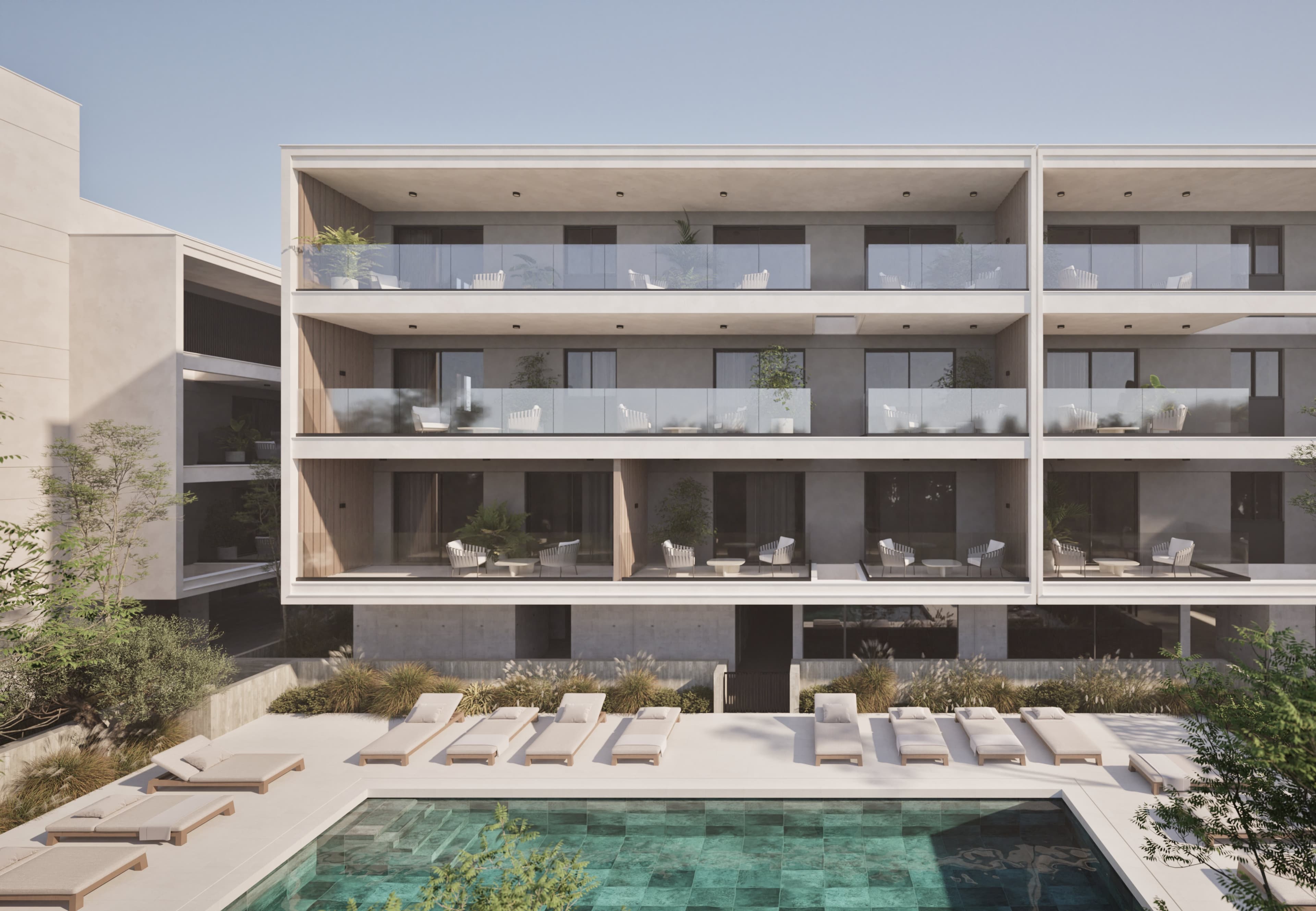 3-bedrooms apartments in Limassol, Cyprus.
