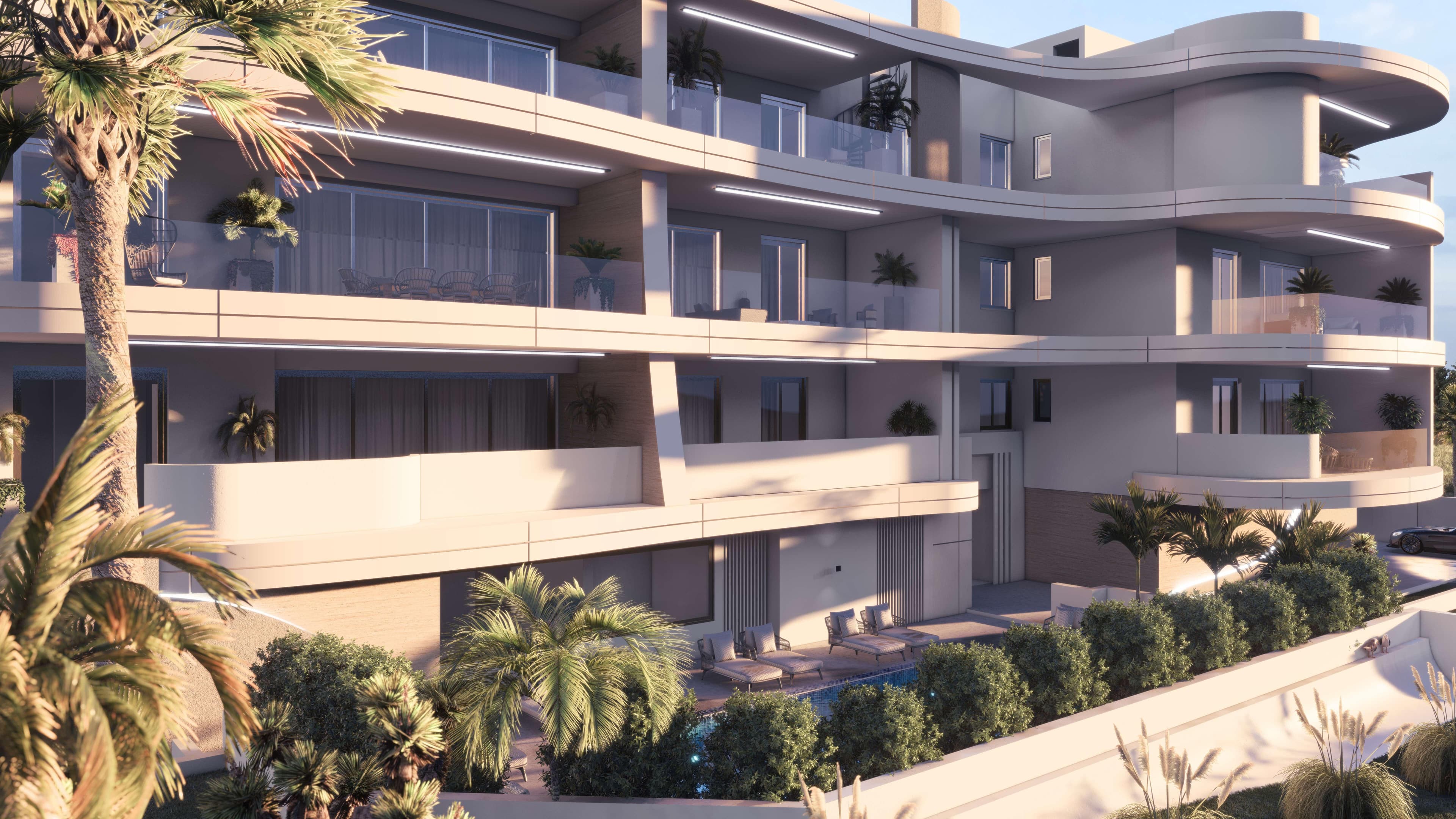 3-bedrooms apartments in Limassol, Cyprus.