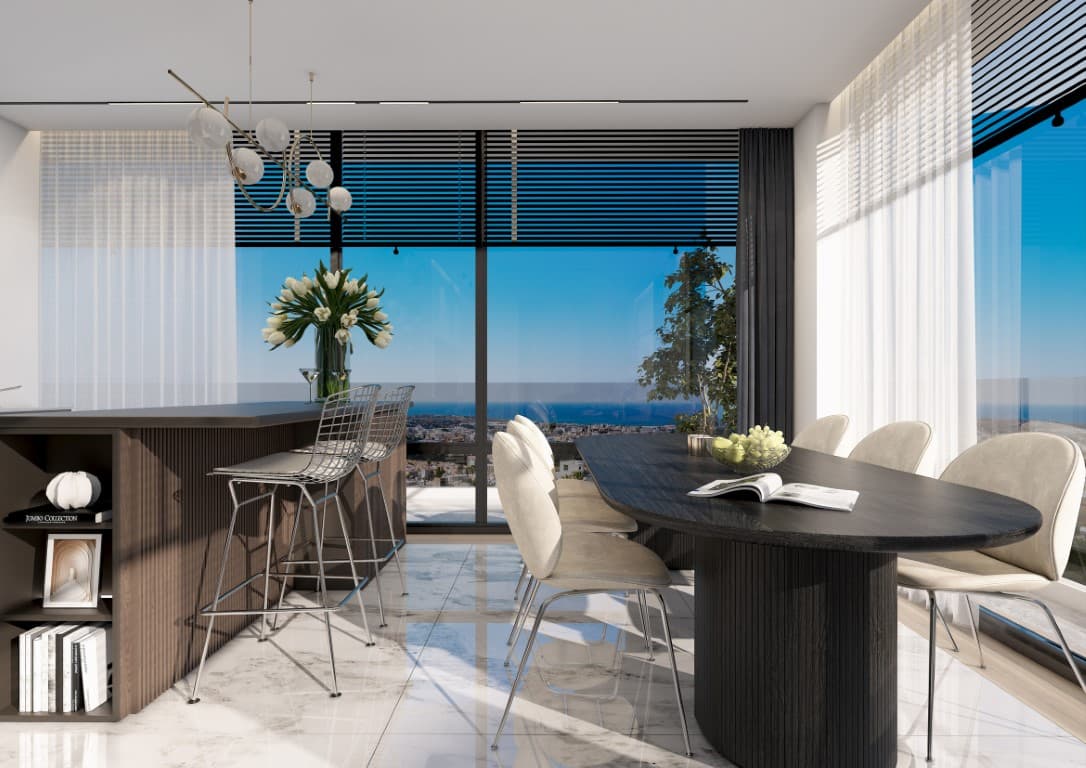 3-bedrooms apartments in Paphos, Cyprus.