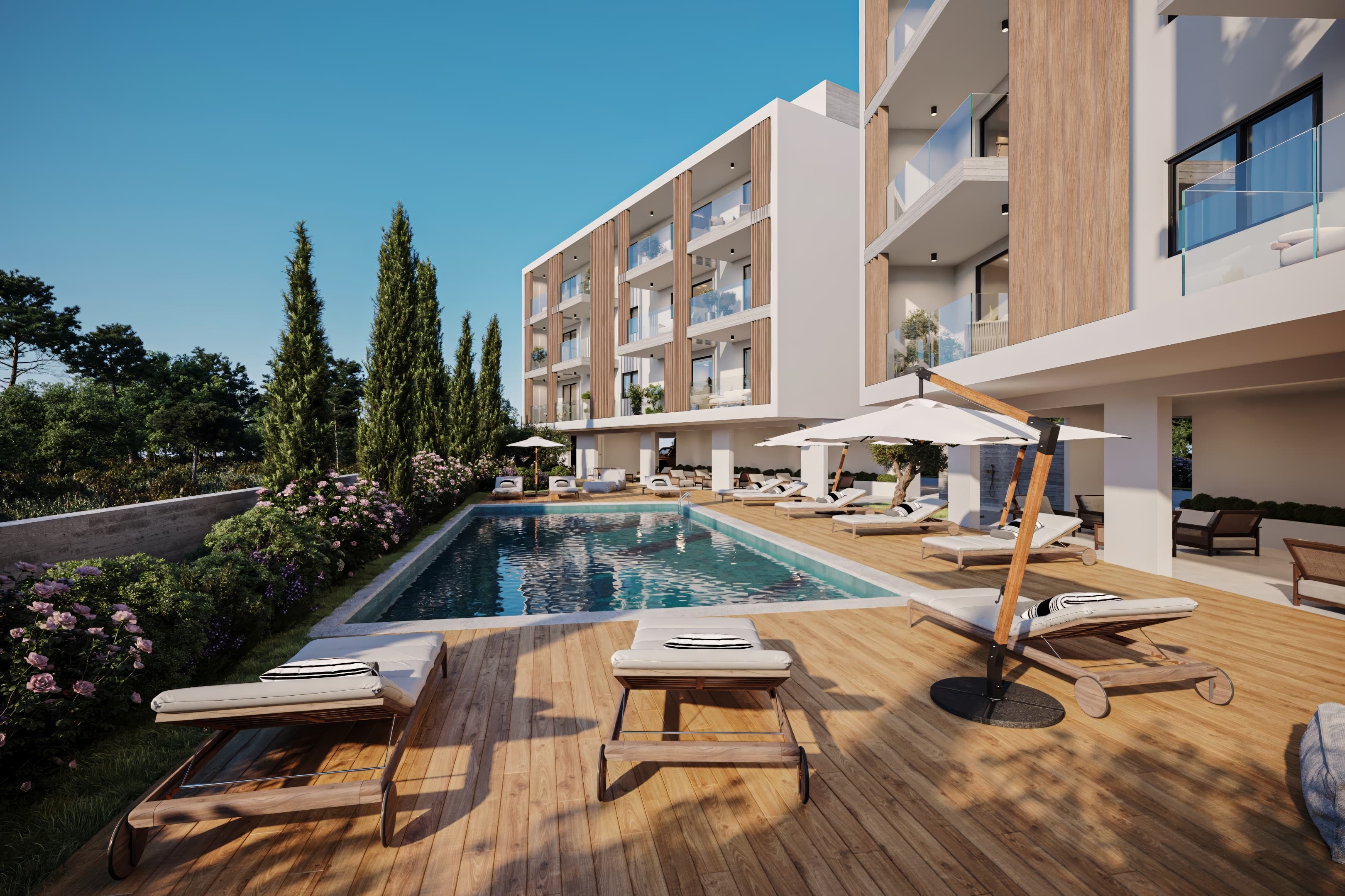 2-bedrooms apartments in Paphos, Cyprus.