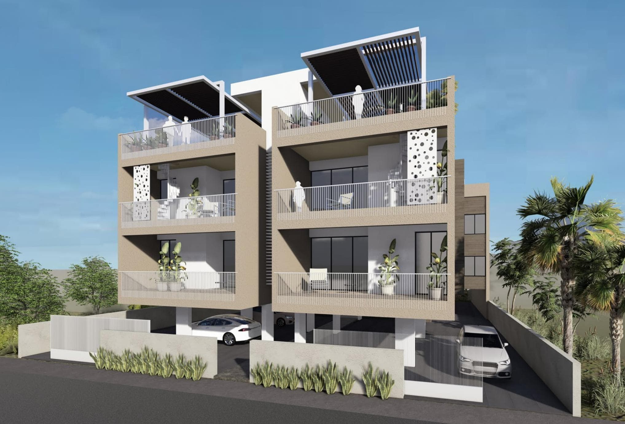 2-bedrooms apartments in Larnaca, Cyprus.