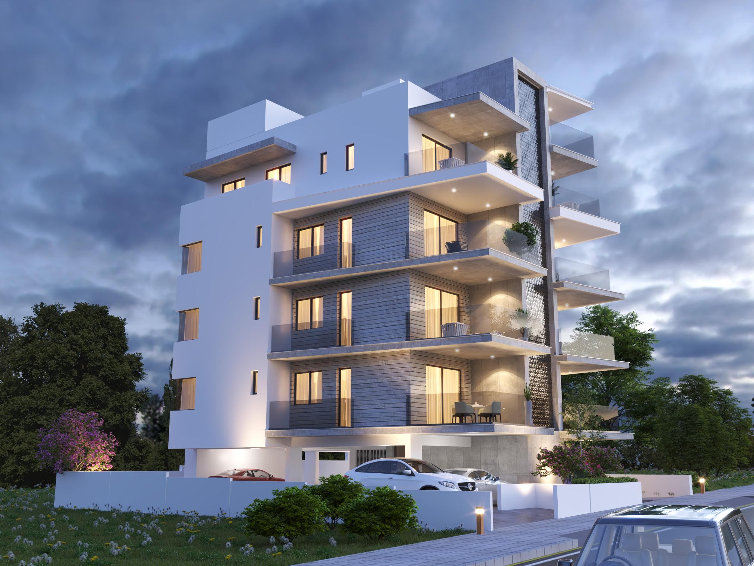 2-bedrooms apartments in Nicosia, Cyprus.