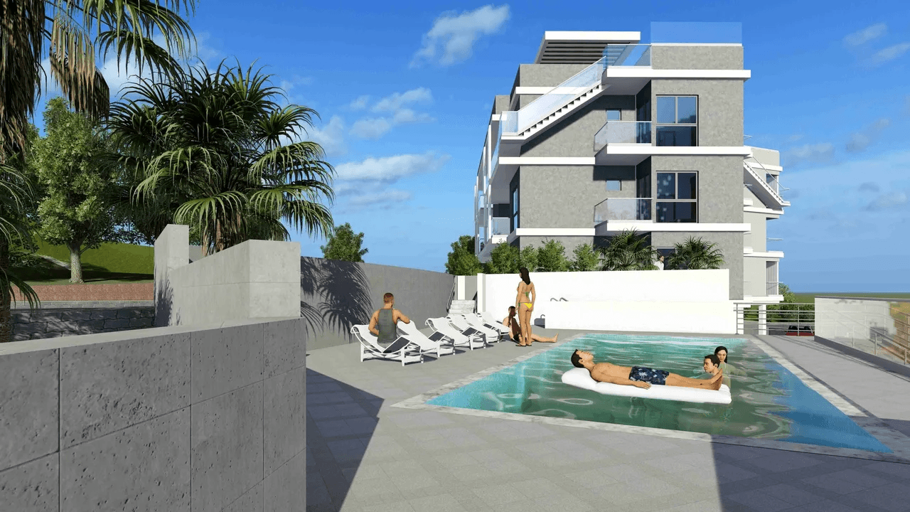2-bedrooms apartments in Limassol, Cyprus.