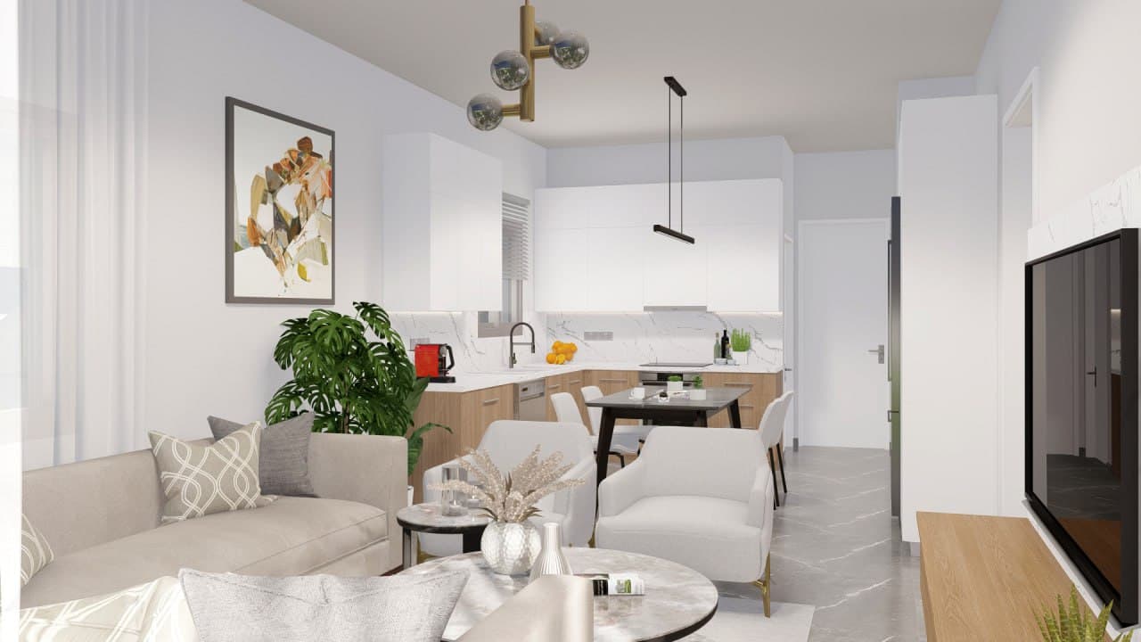 2-bedrooms apartments in Paphos, Cyprus.