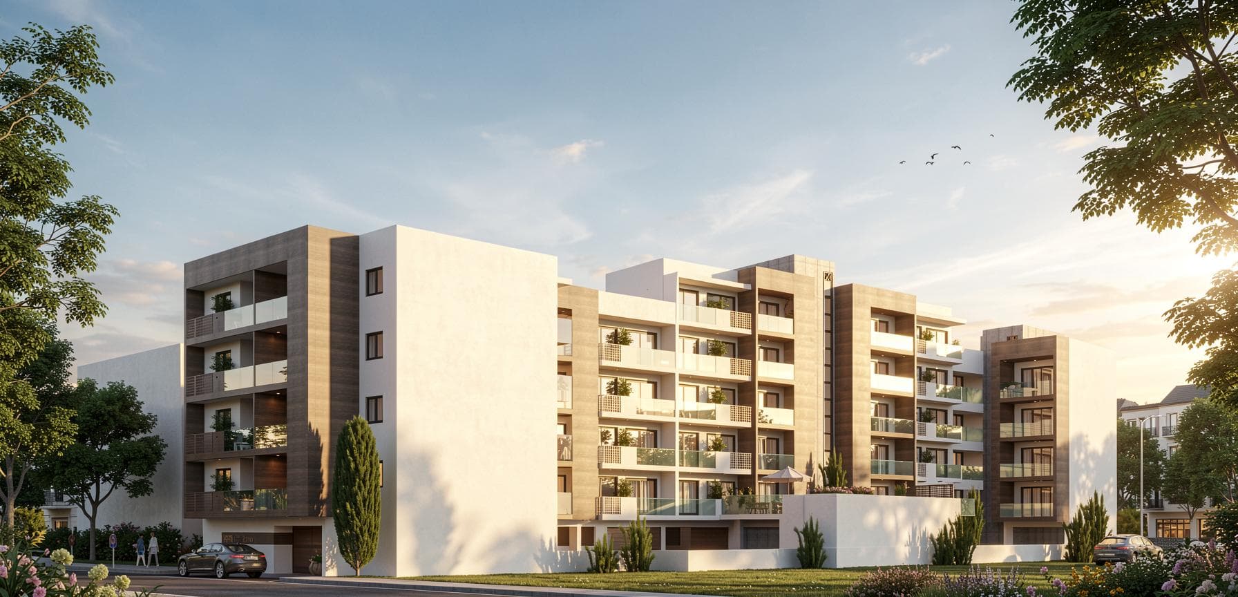 2-bedrooms apartments in Larnaca, Cyprus.